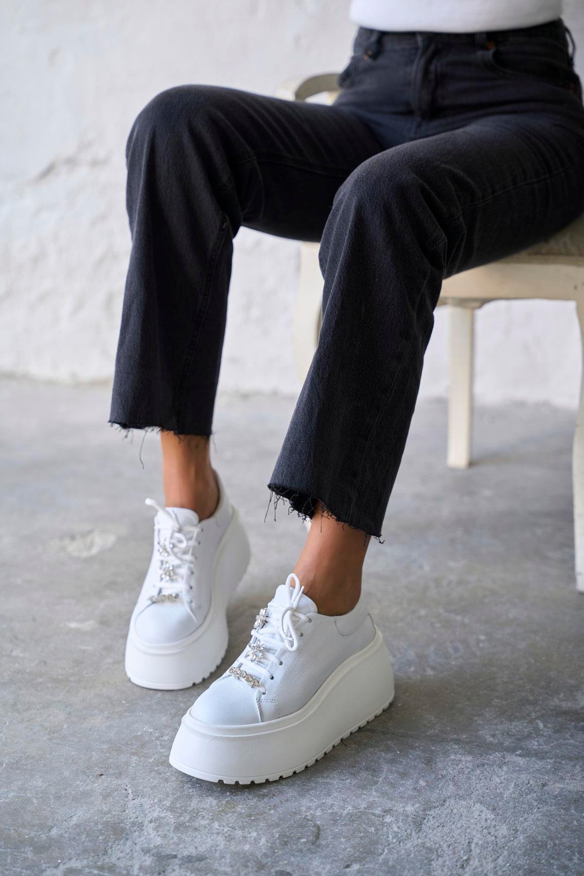 DUBAİ BEYAZ SPOR AYAKKABI 