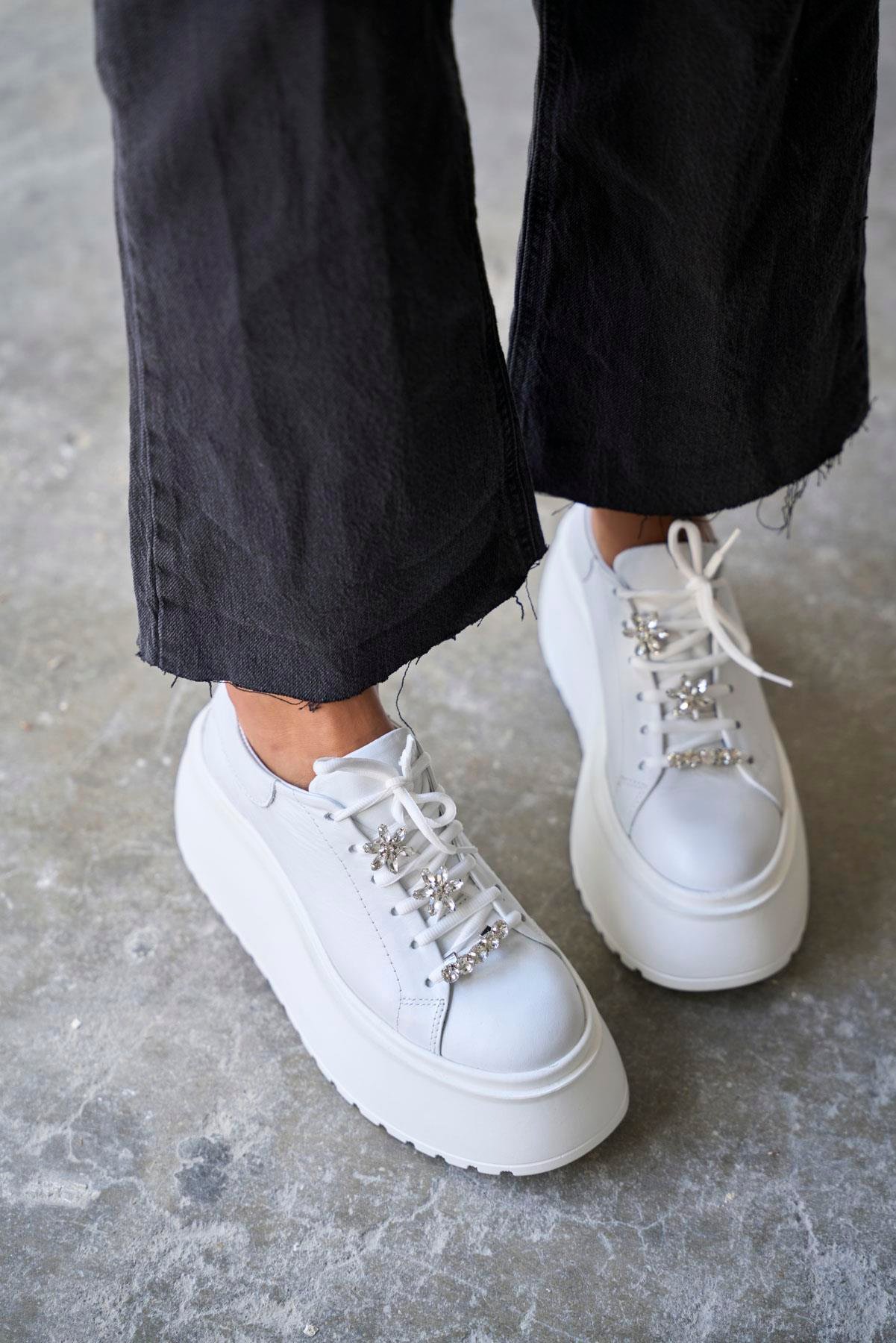 DUBAİ BEYAZ SPOR AYAKKABI 