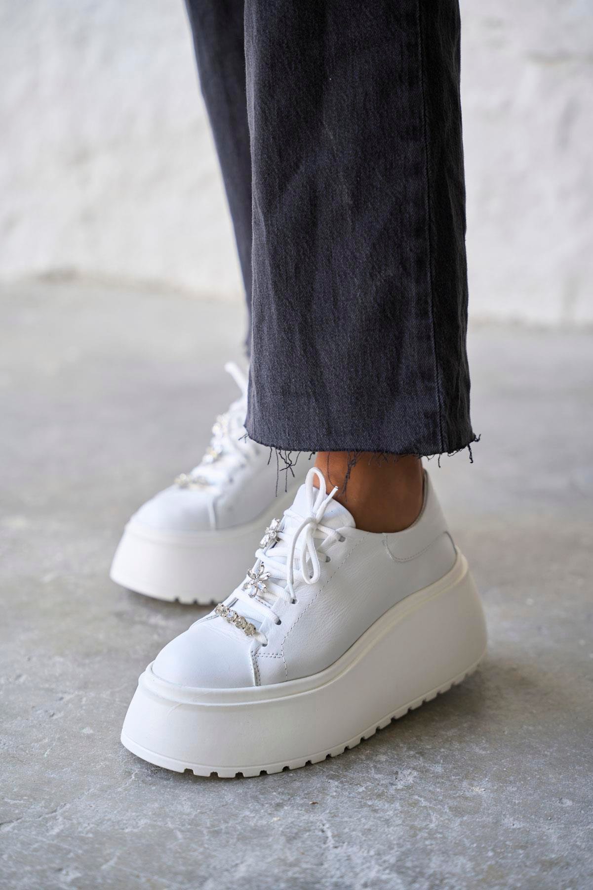 DUBAİ BEYAZ SPOR AYAKKABI 