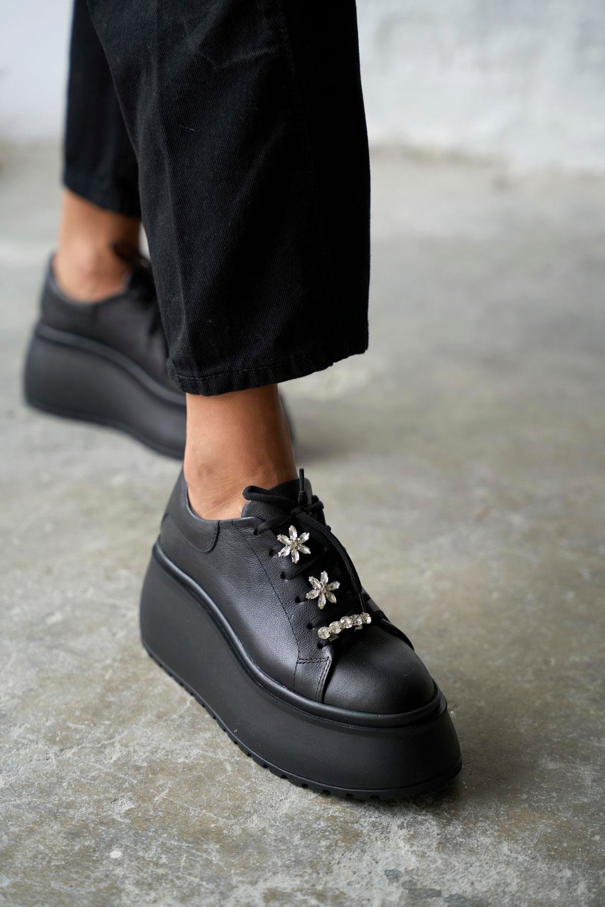 DUBAİ SİYAH SPOR AYAKKABI 