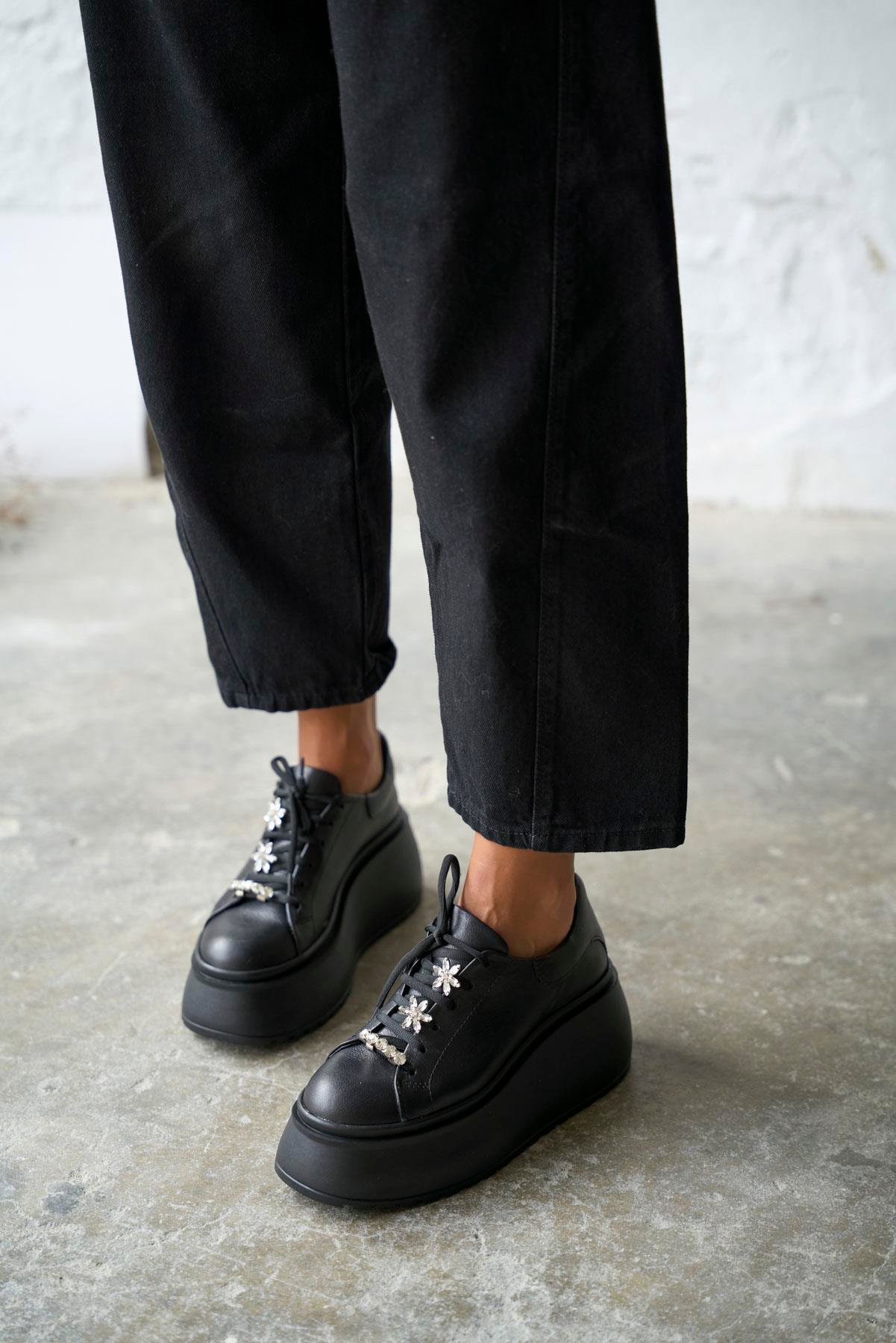 DUBAİ SİYAH SPOR AYAKKABI 