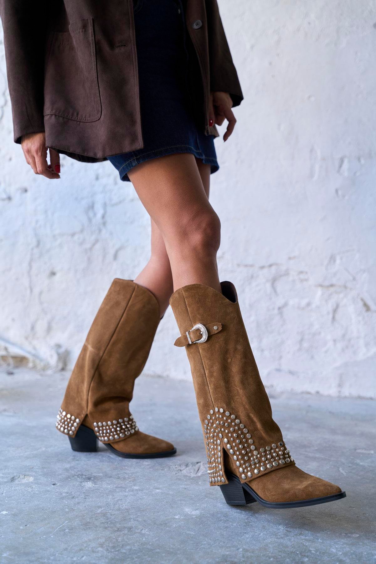 ELİSA KUM SÜET ÇİZME