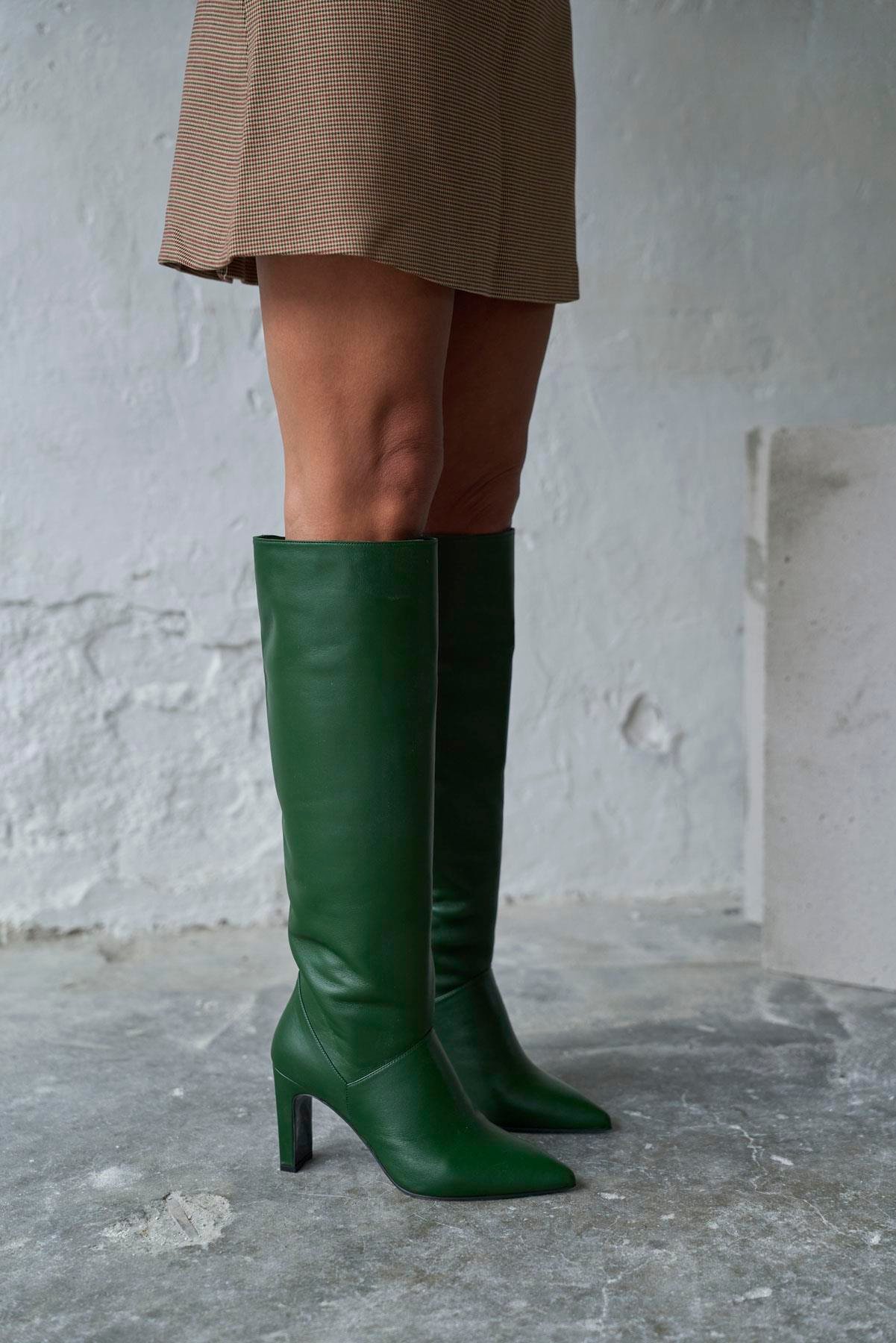 ENVOL YEŞİL DERİ ÇİZME