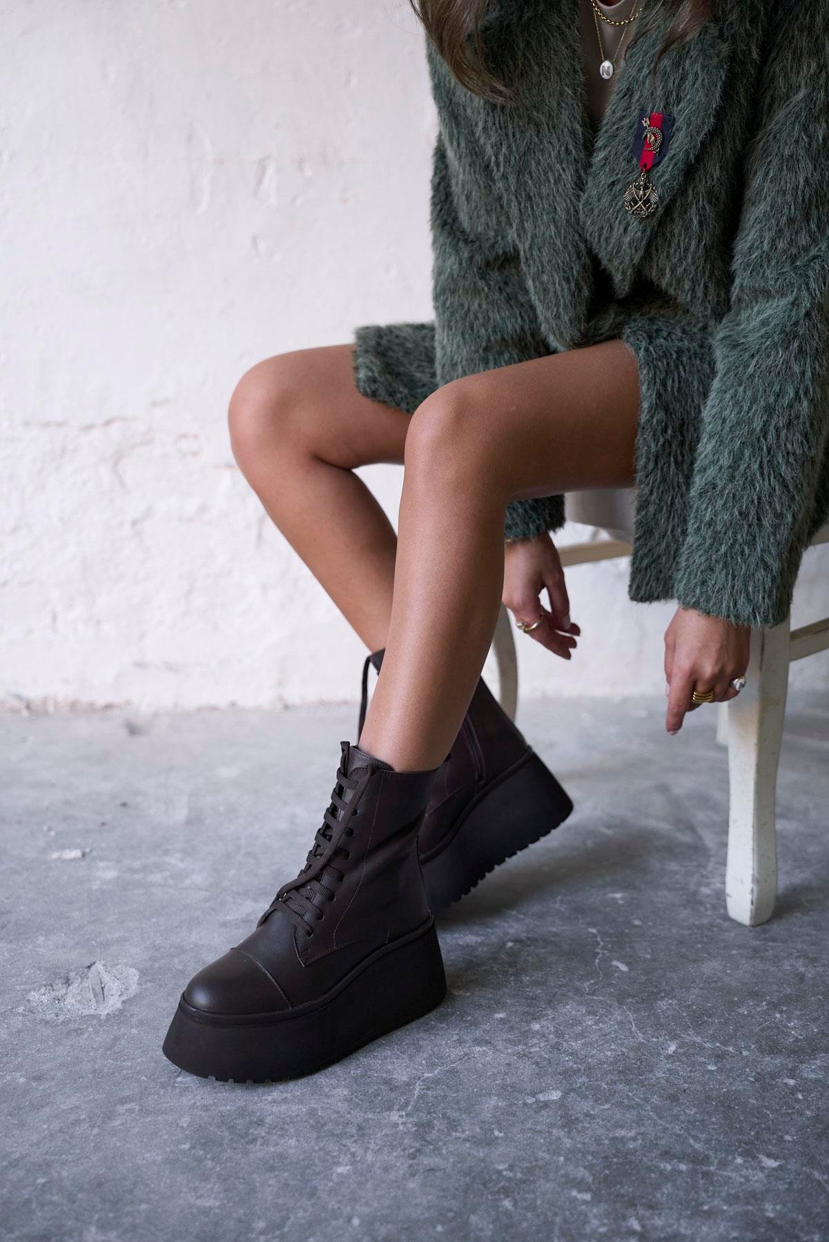 FLOYD KAHVE DERİ POSTAL