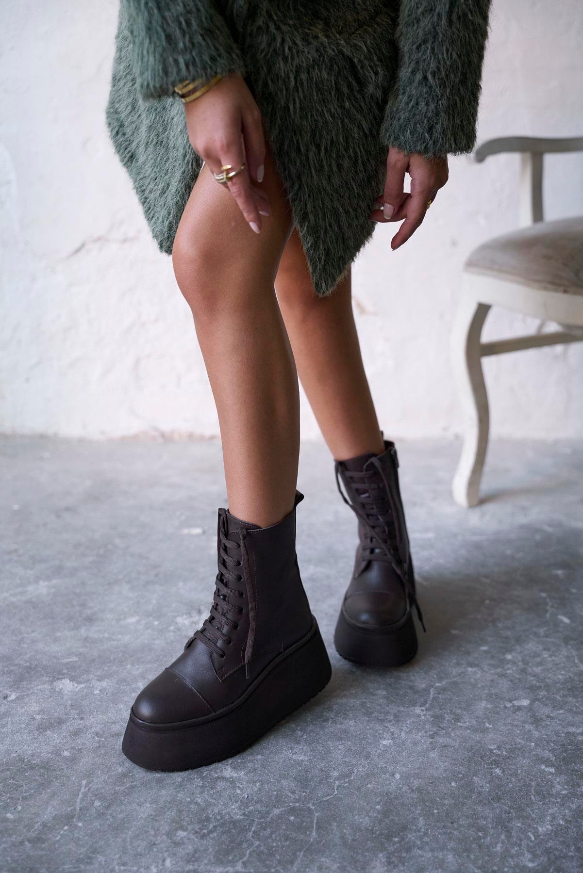 FLOYD KAHVE DERİ POSTAL