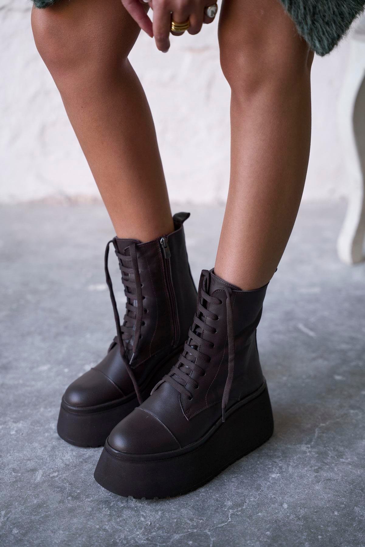 FLOYD KAHVE DERİ POSTAL