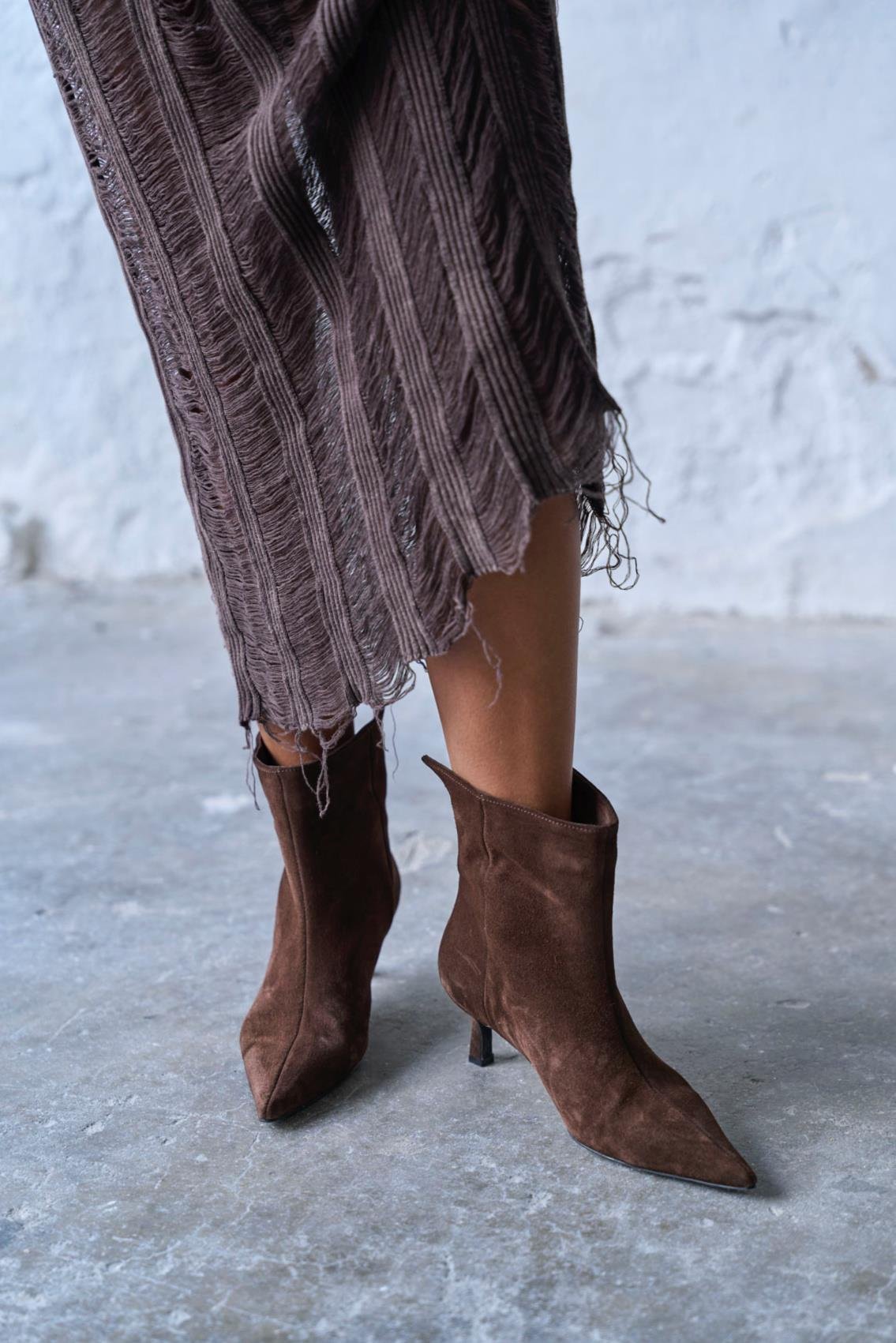 GAİL KAHVE SÜET TOPUKLU BOT