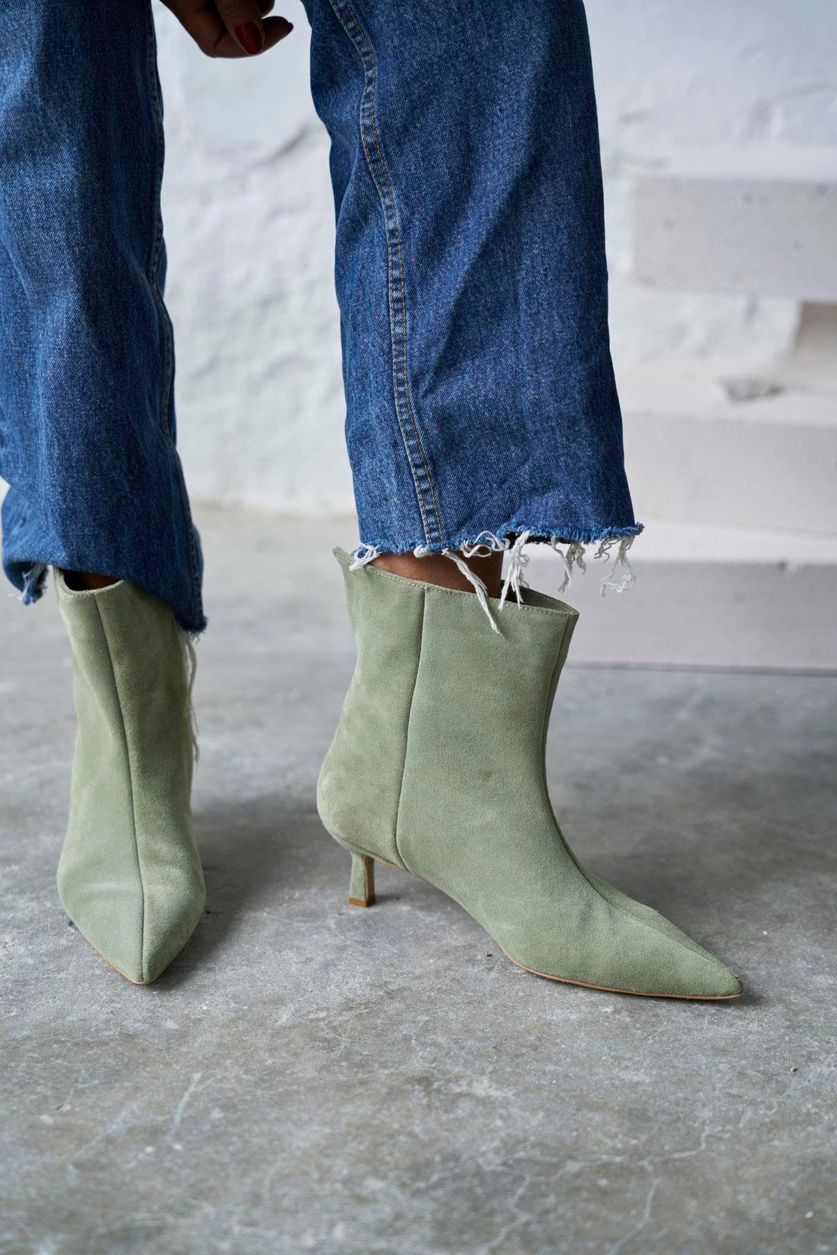 GAİL YEŞİL SÜET TOPUKLU BOT