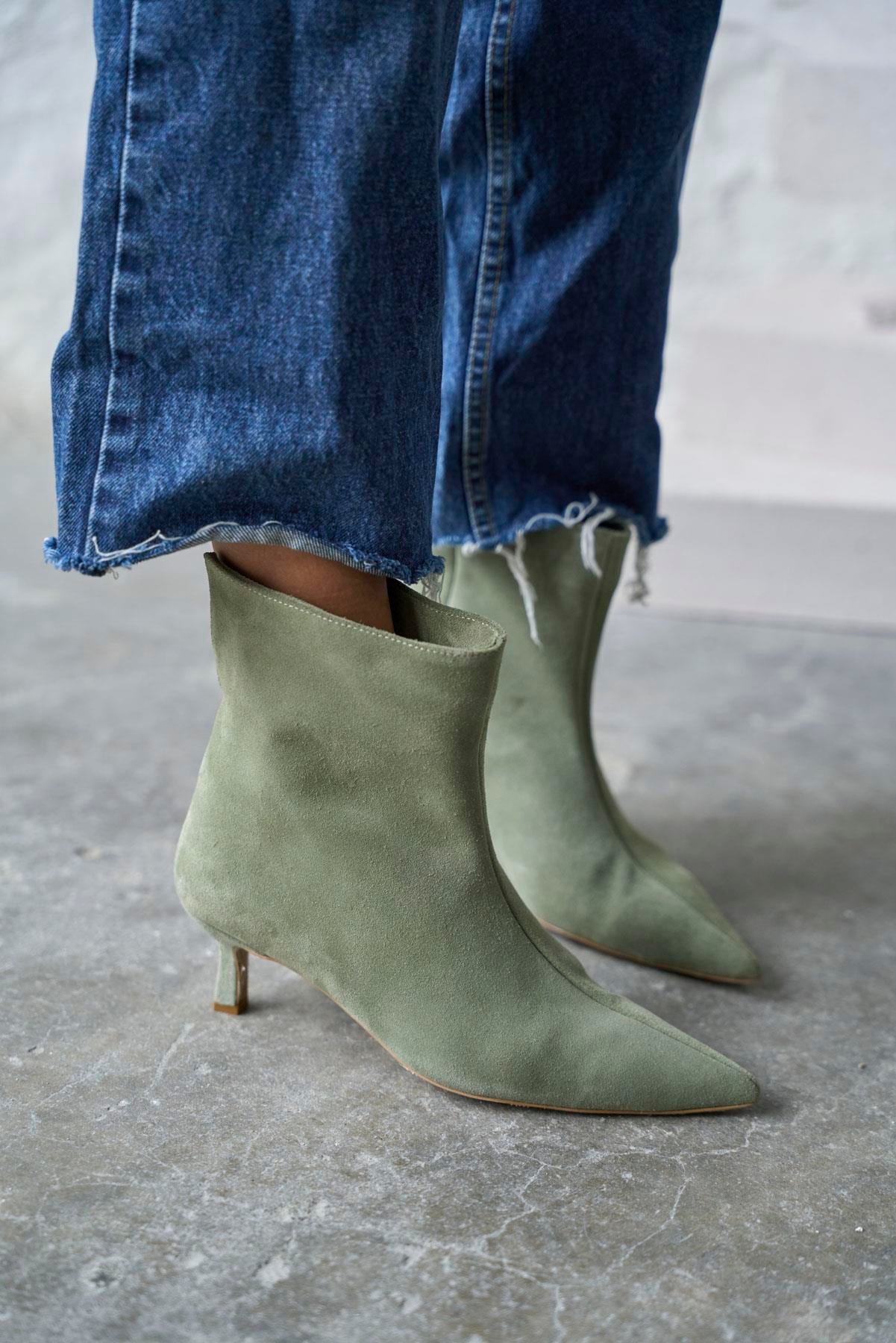 GAİL YEŞİL SÜET TOPUKLU BOT