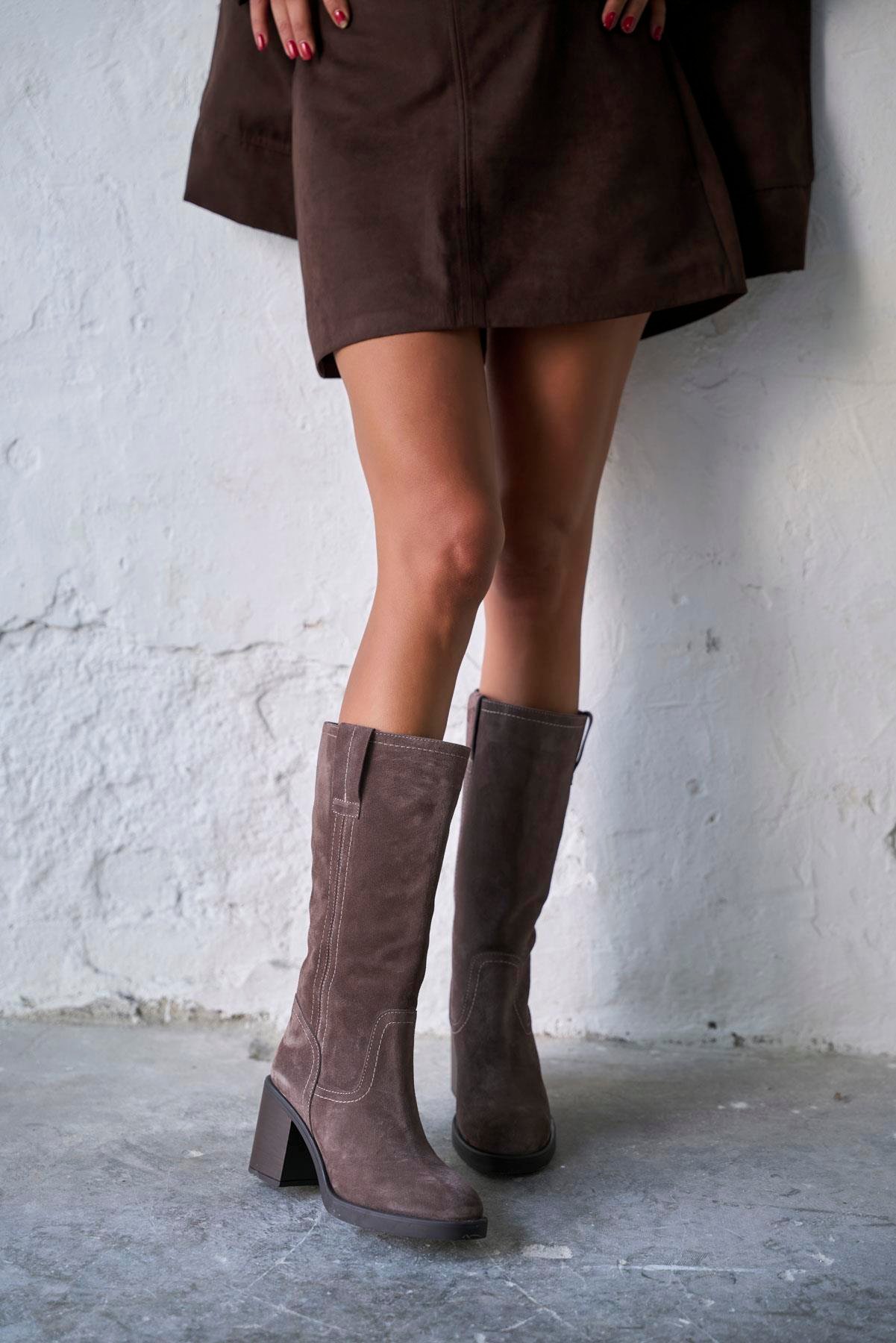 GALLEN VİZON SÜET ÇİZME