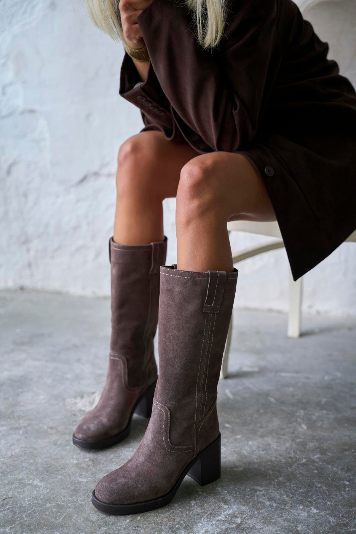 GALLEN VİZON SÜET ÇİZME