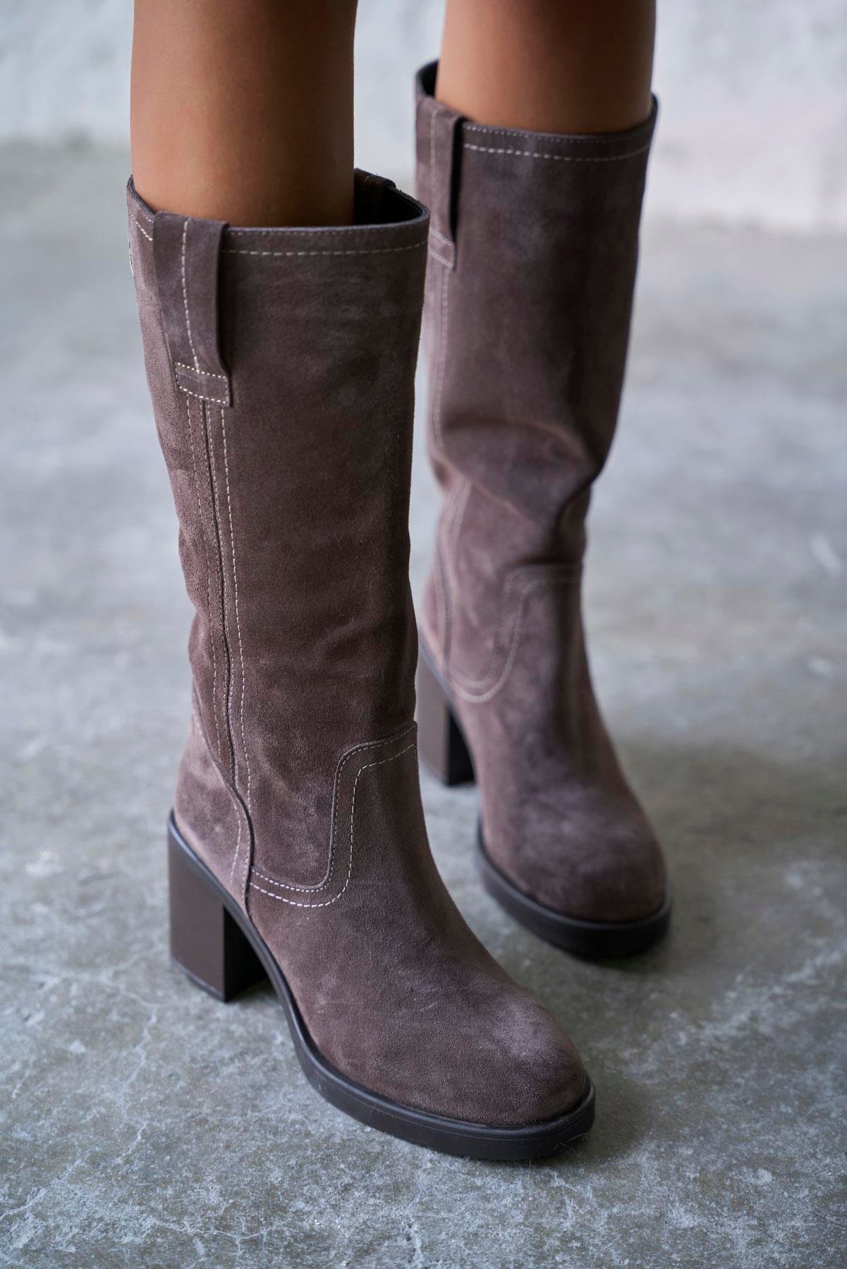 GALLEN VİZON SÜET ÇİZME