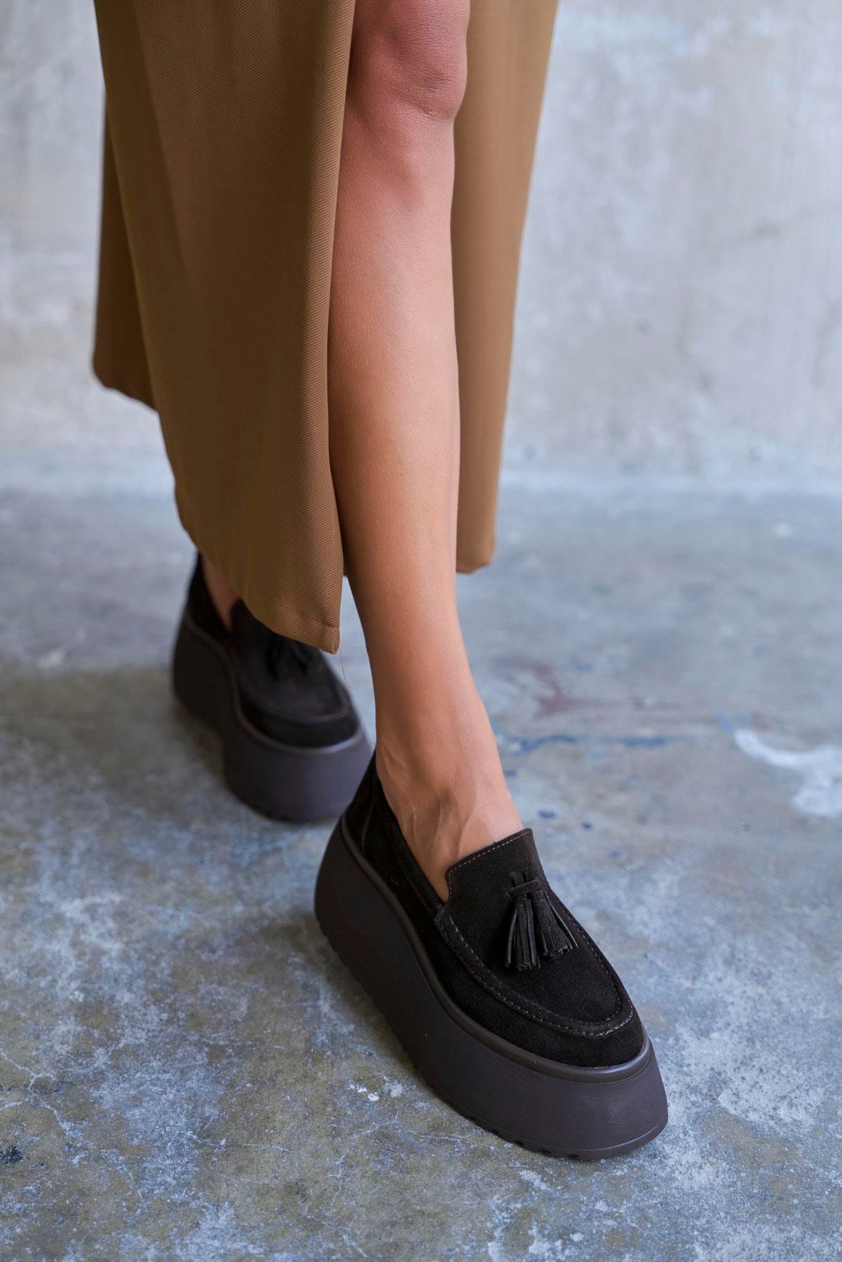 HİLBERT KAHVE SÜET MAKOSEN