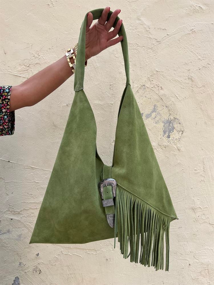 HOBO HAKİ SÜET ÇANTA