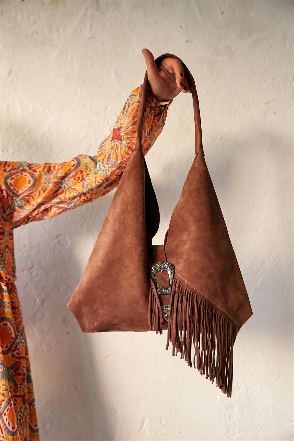 HOBO KAHVE SÜET ÇANTA