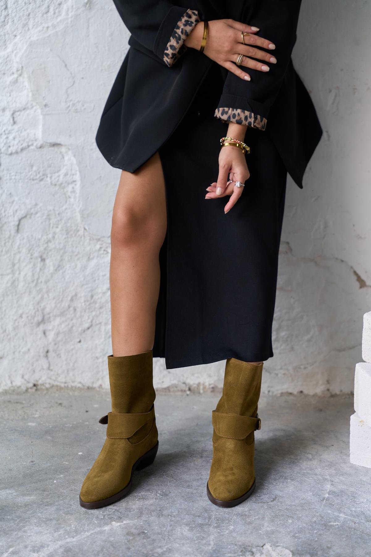 HONO YAĞ YEŞİLİ TOPUKLU BOT