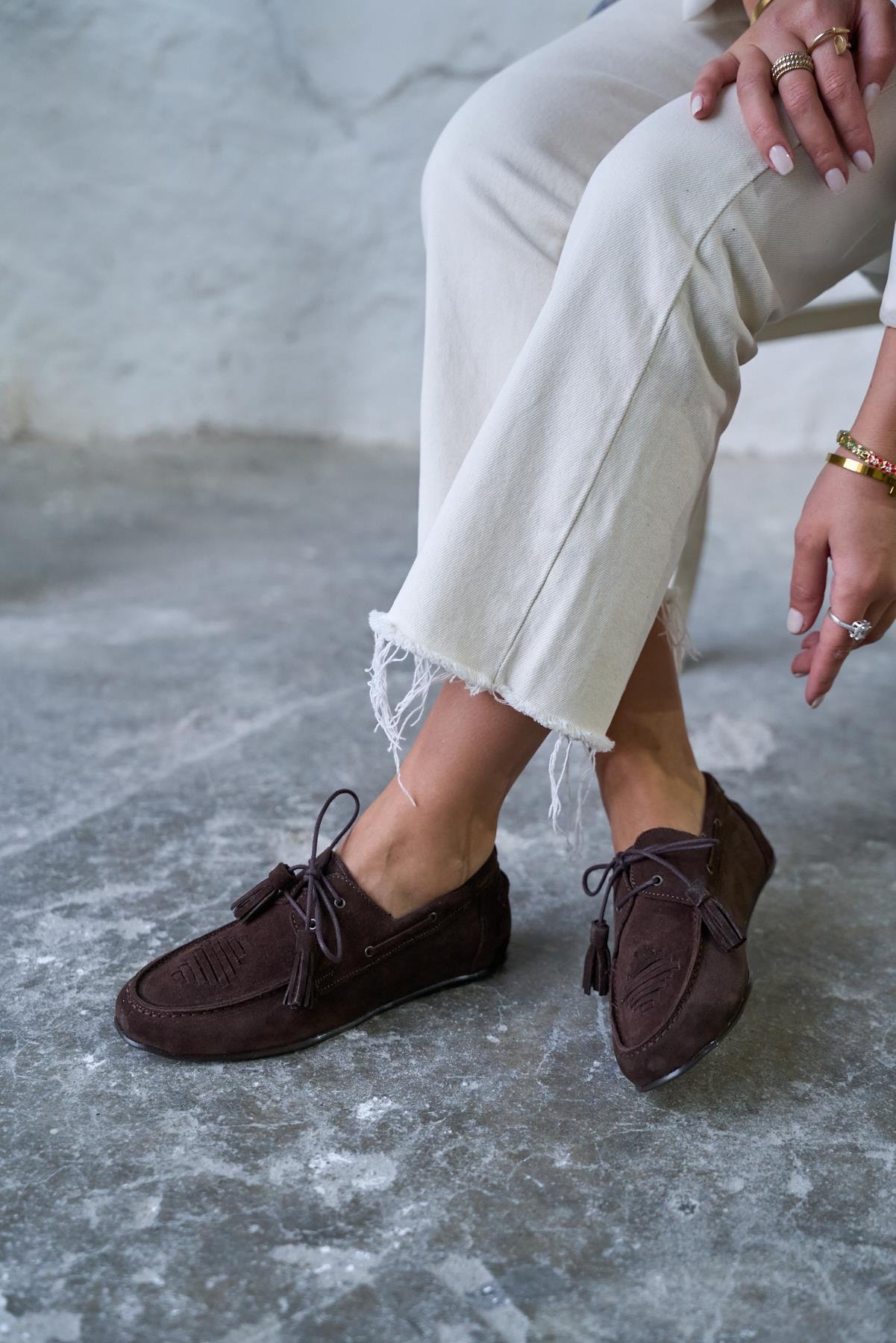 JOLİEA KAHVE SÜET BABET