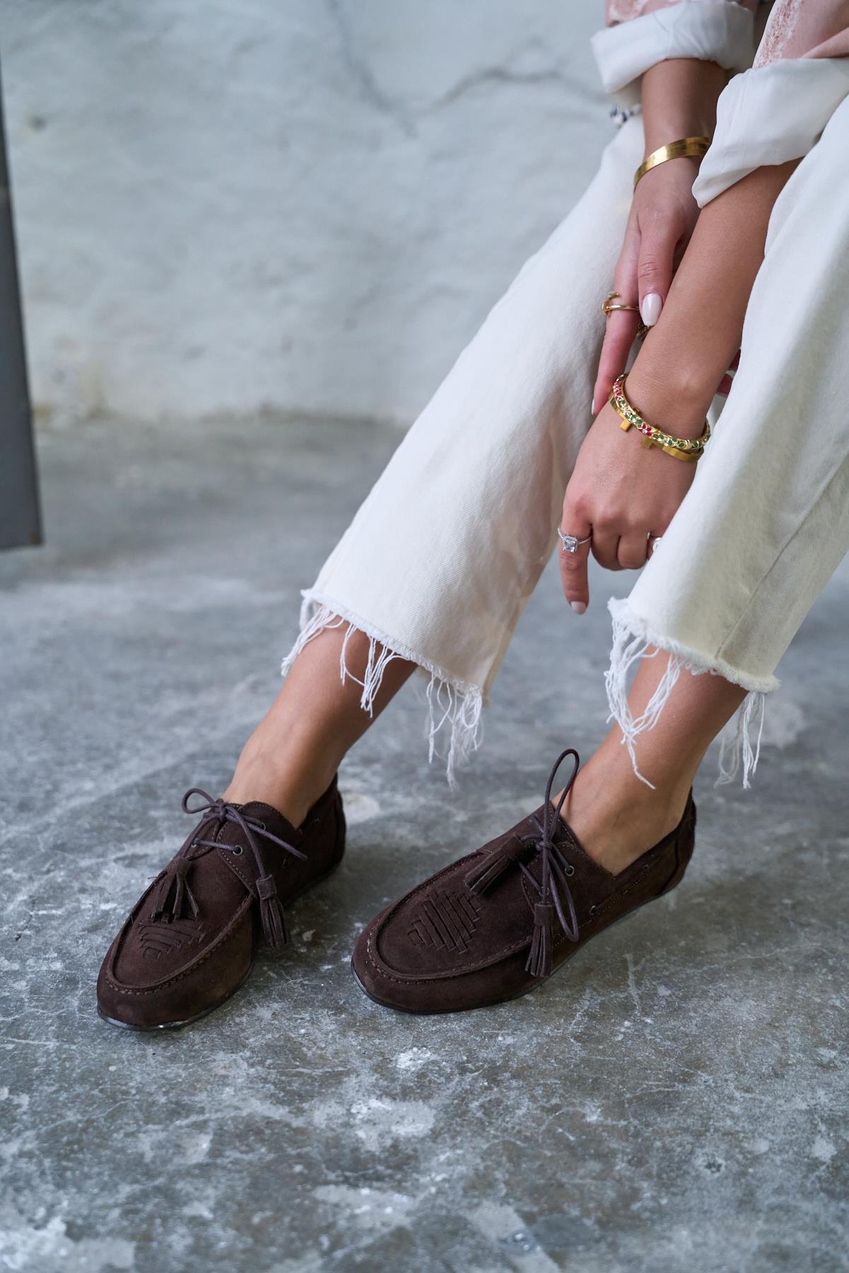 JOLİEA KAHVE SÜET BABET