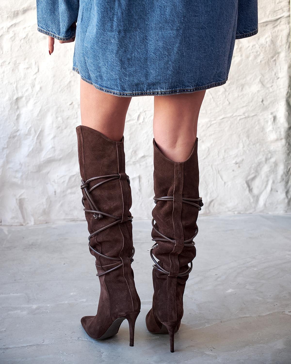 KEYLOR KAHVE SÜET ÇİZME