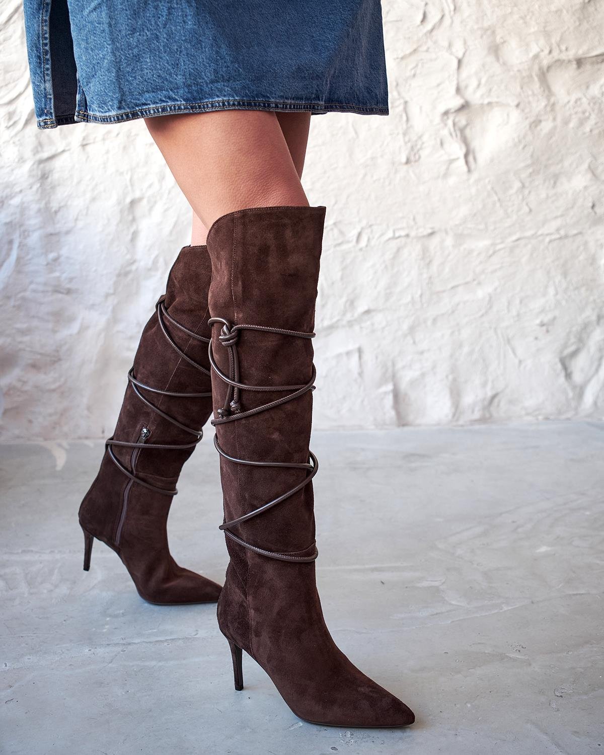 KEYLOR KAHVE SÜET ÇİZME