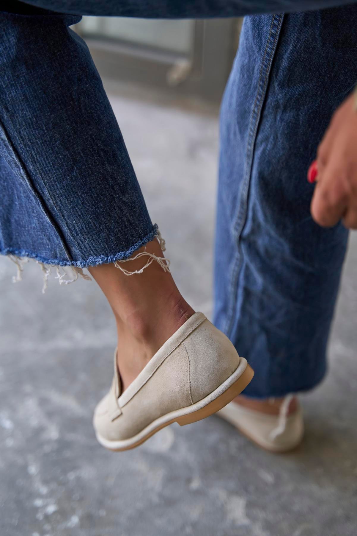 LEWİS BEJ SÜET MAKOSEN