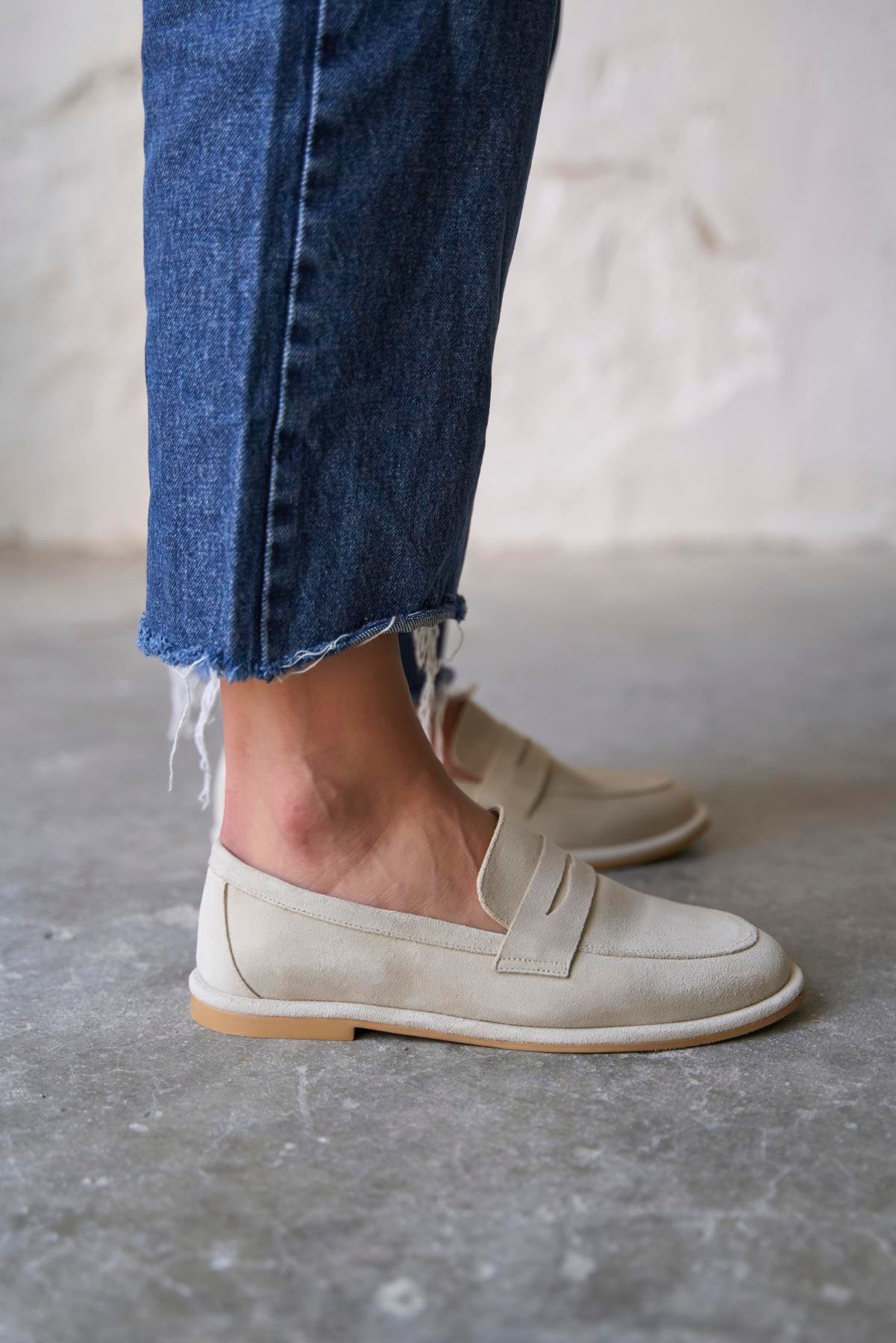 LEWİS BEJ SÜET MAKOSEN