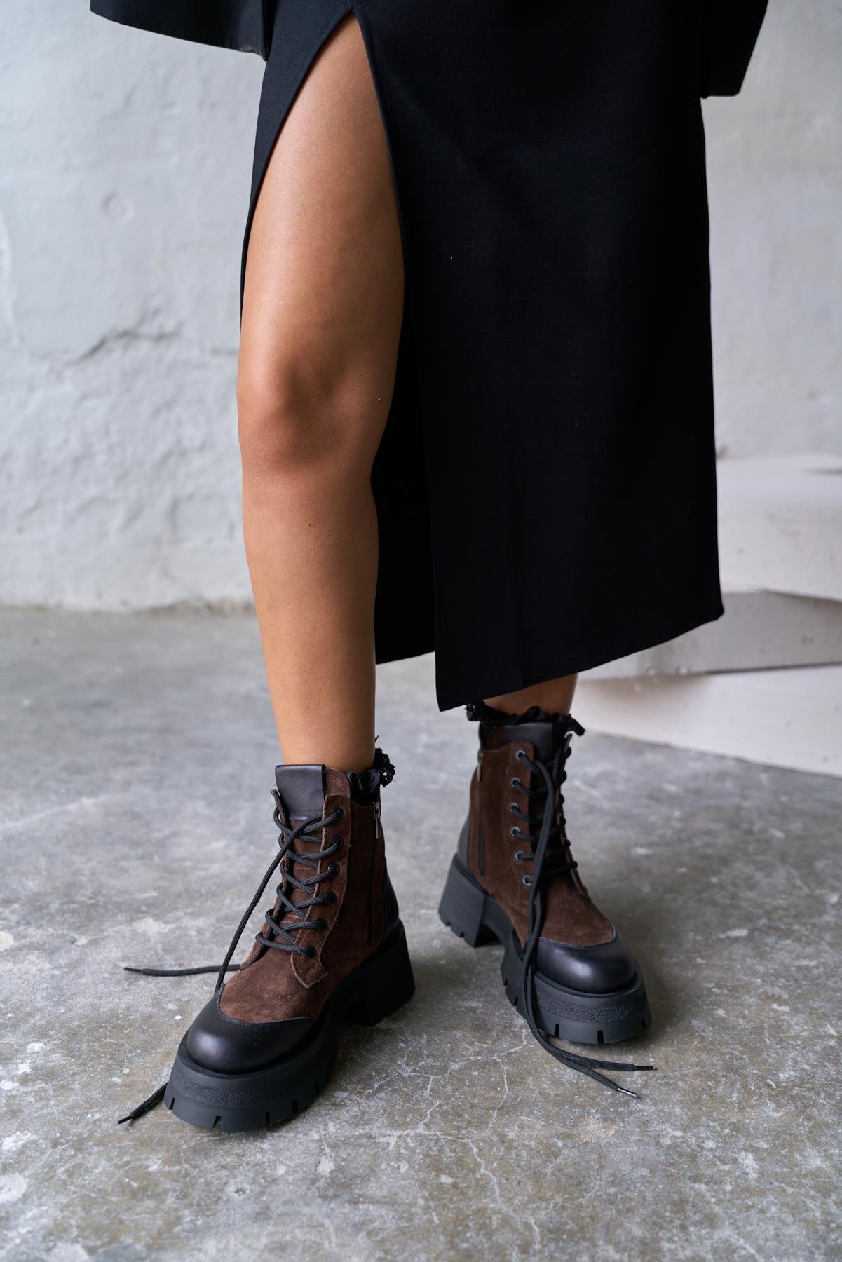 LİNEN KAHVE SÜET BOT