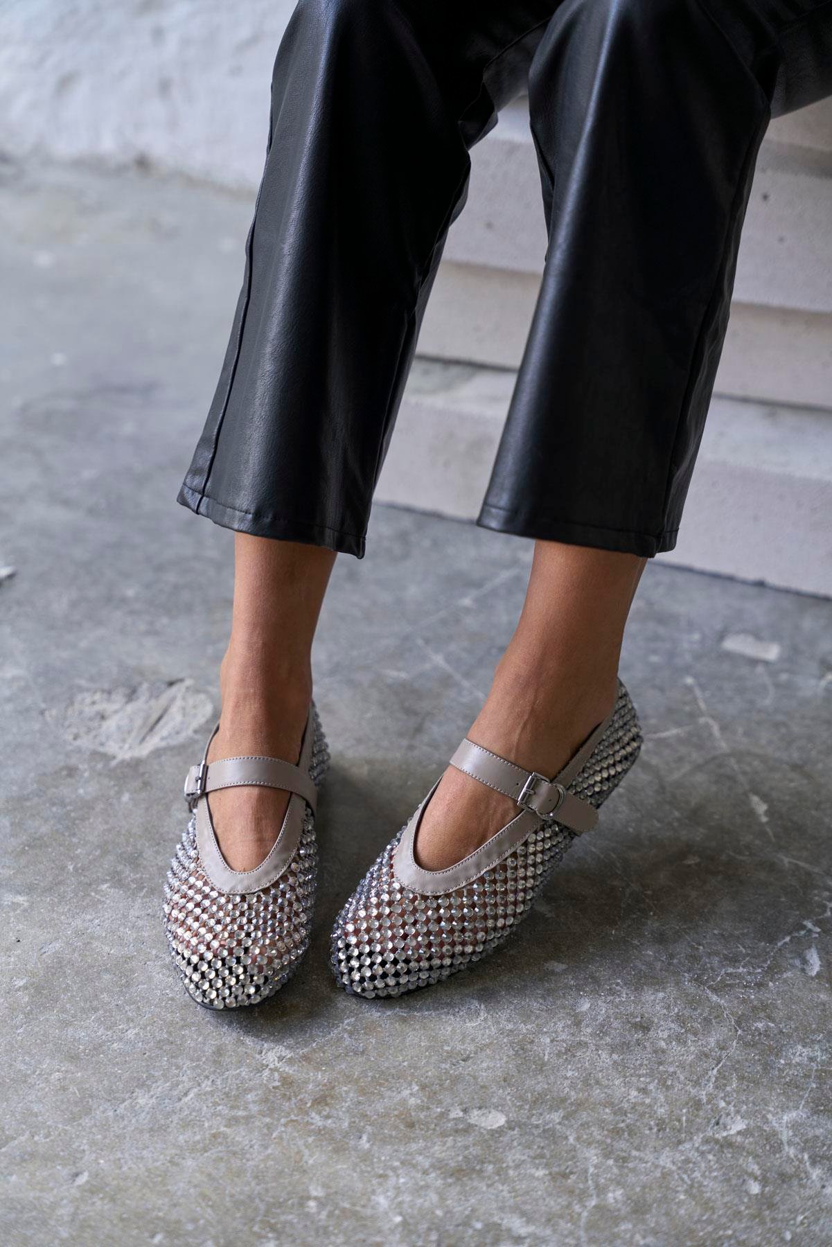 LOİS GRİ TAŞLI BABET