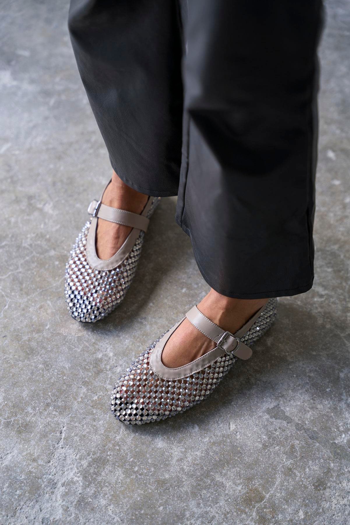 LOİS GRİ TAŞLI BABET