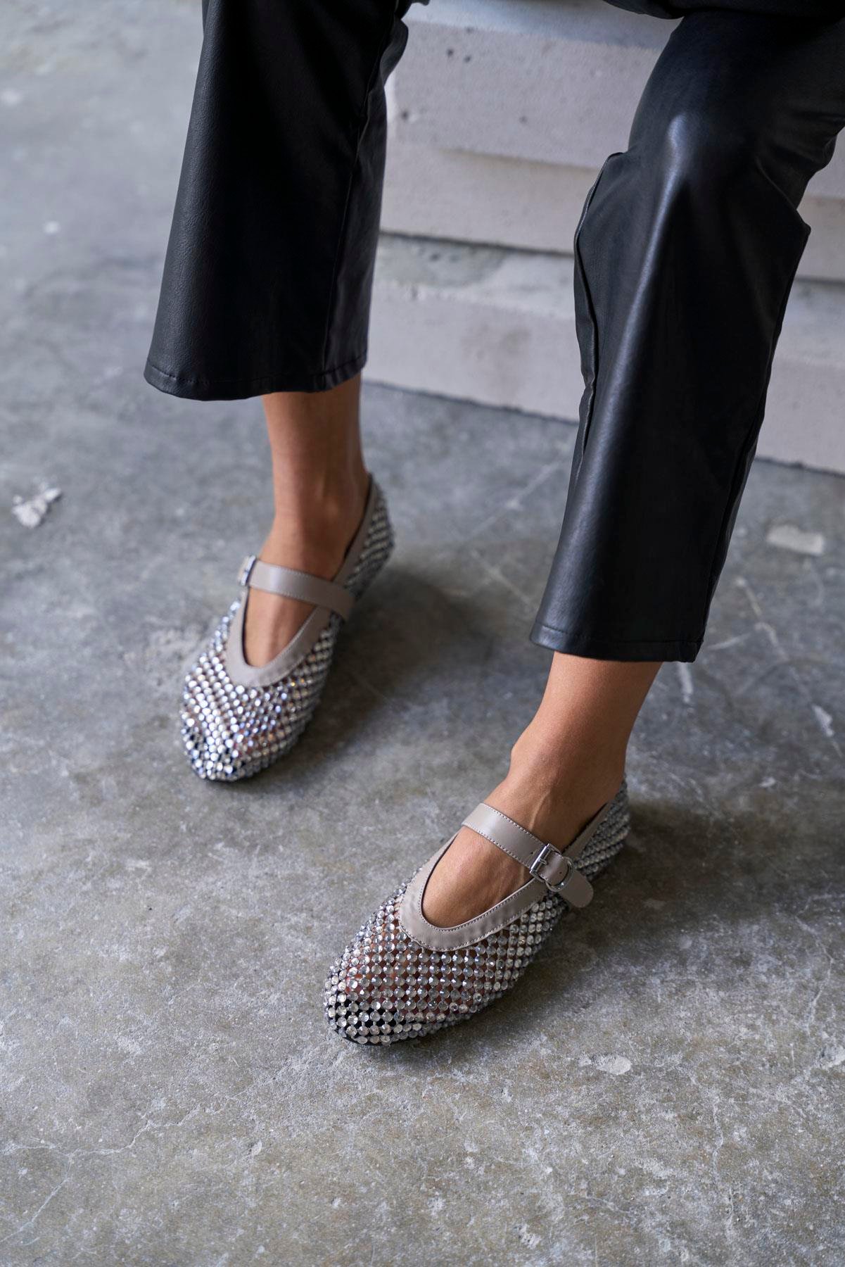 LOİS GRİ TAŞLI BABET