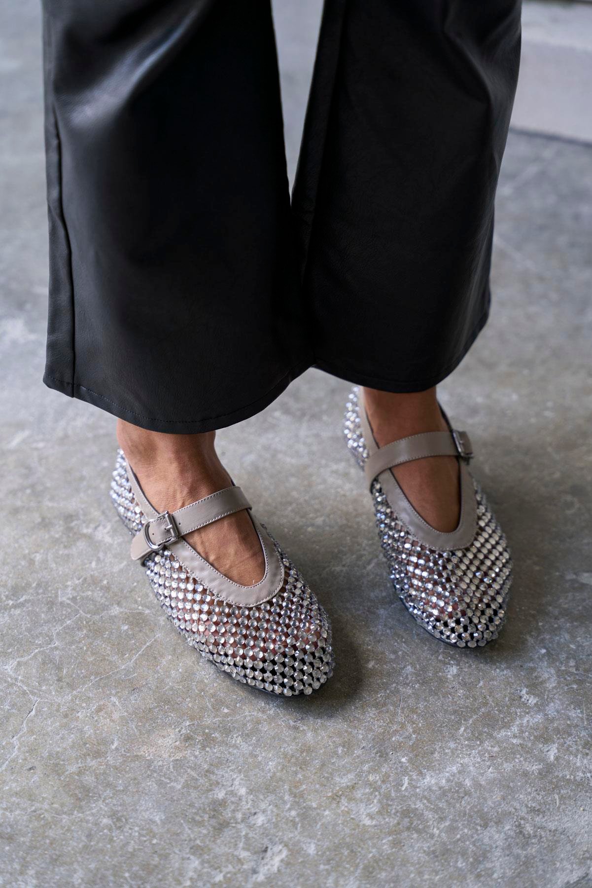 LOİS GRİ TAŞLI BABET