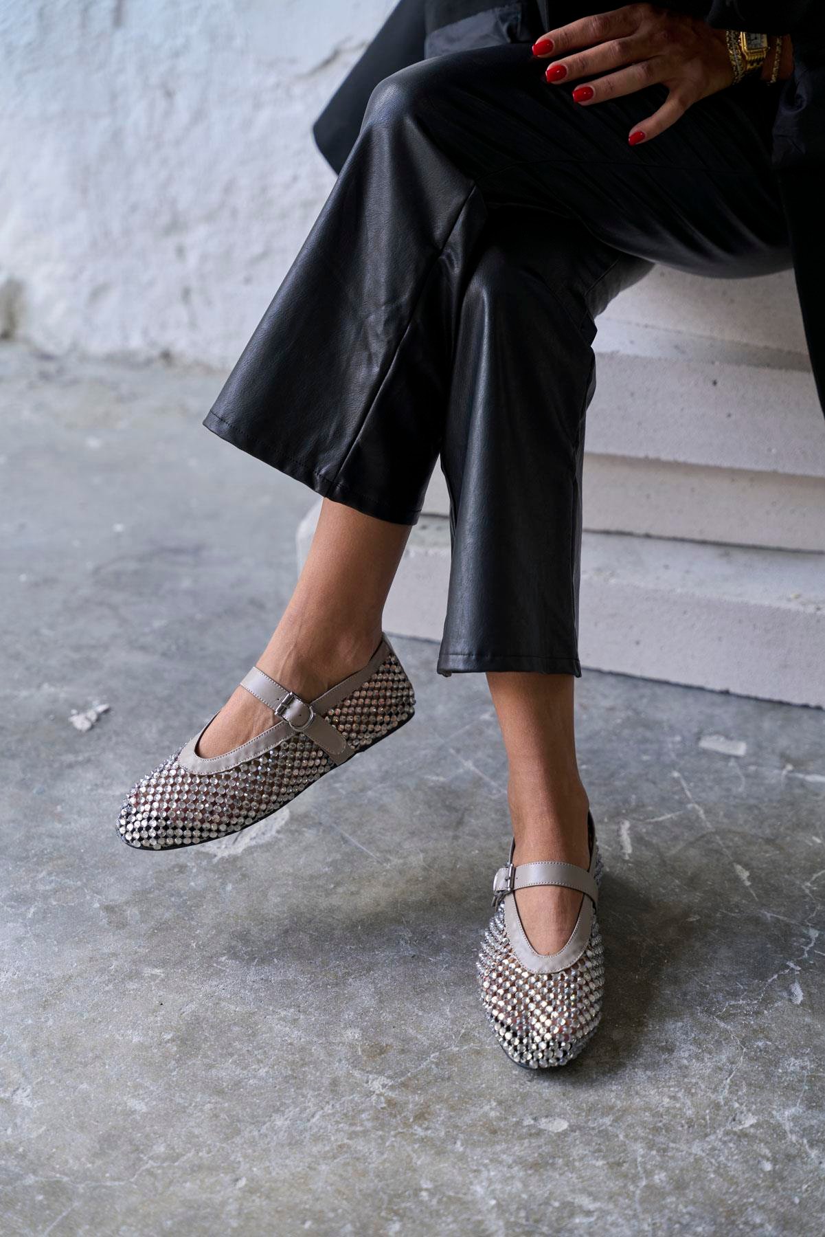 LOİS GRİ TAŞLI BABET