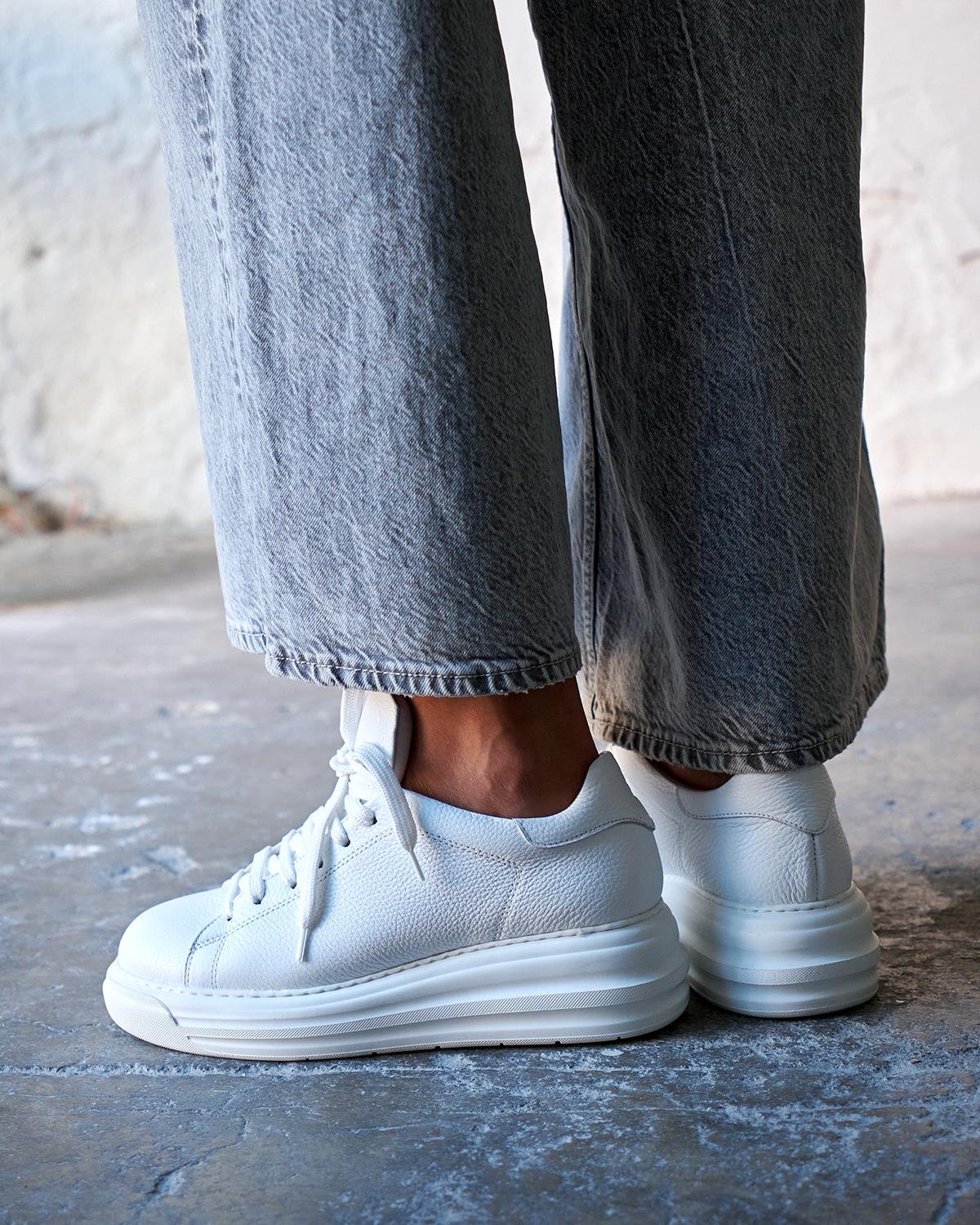 MAGE BEYAZ DERİ SPOR AYAKKABI