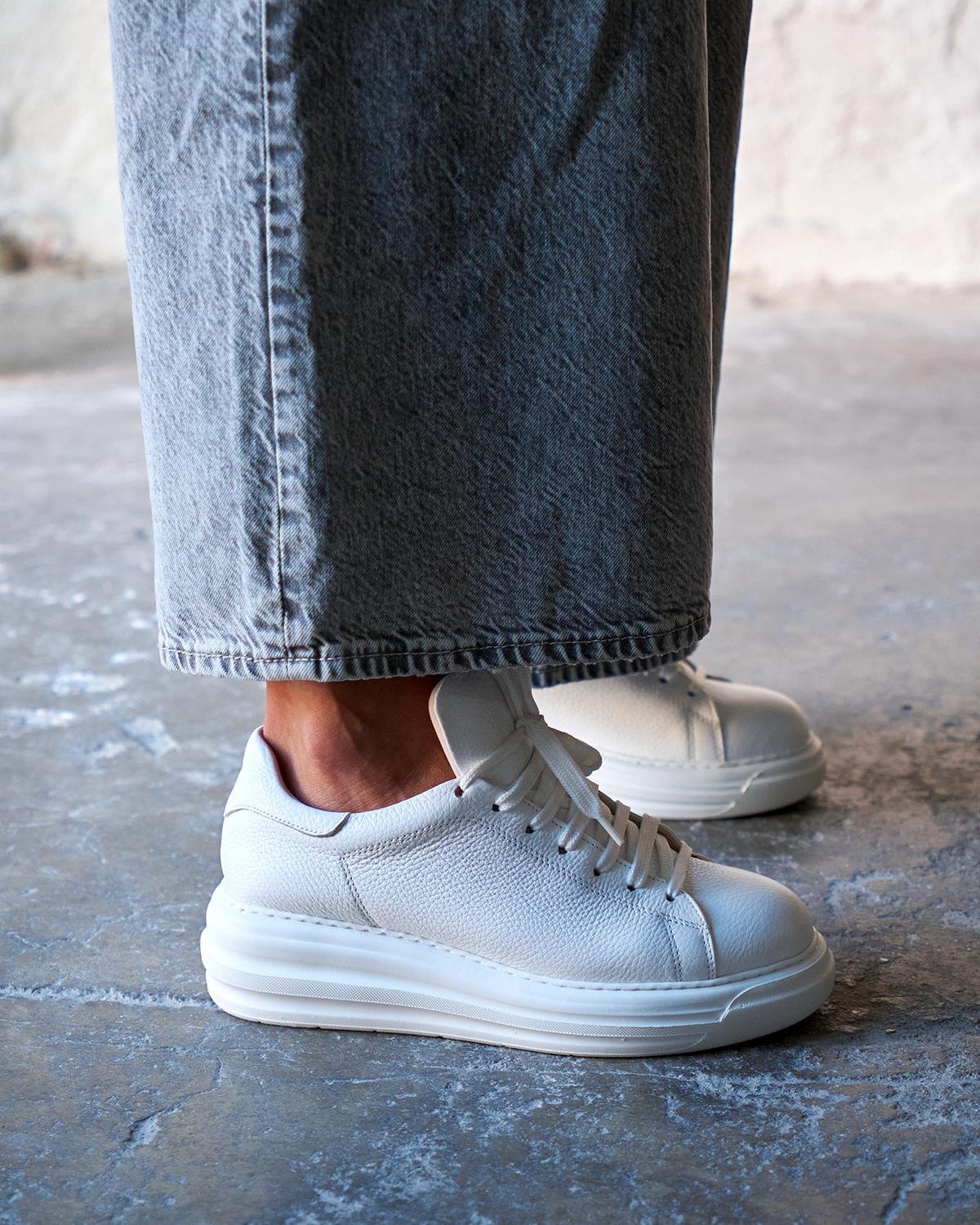 MAGE BEYAZ DERİ SPOR AYAKKABI