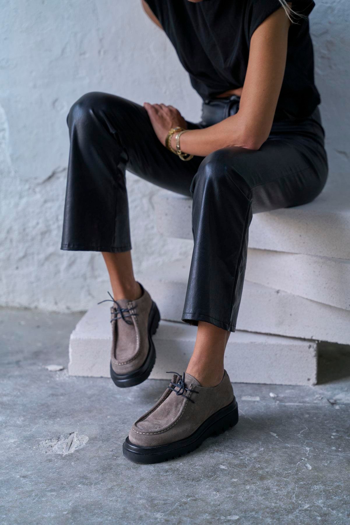 MAJEN VİZON SÜET MAKOSEN