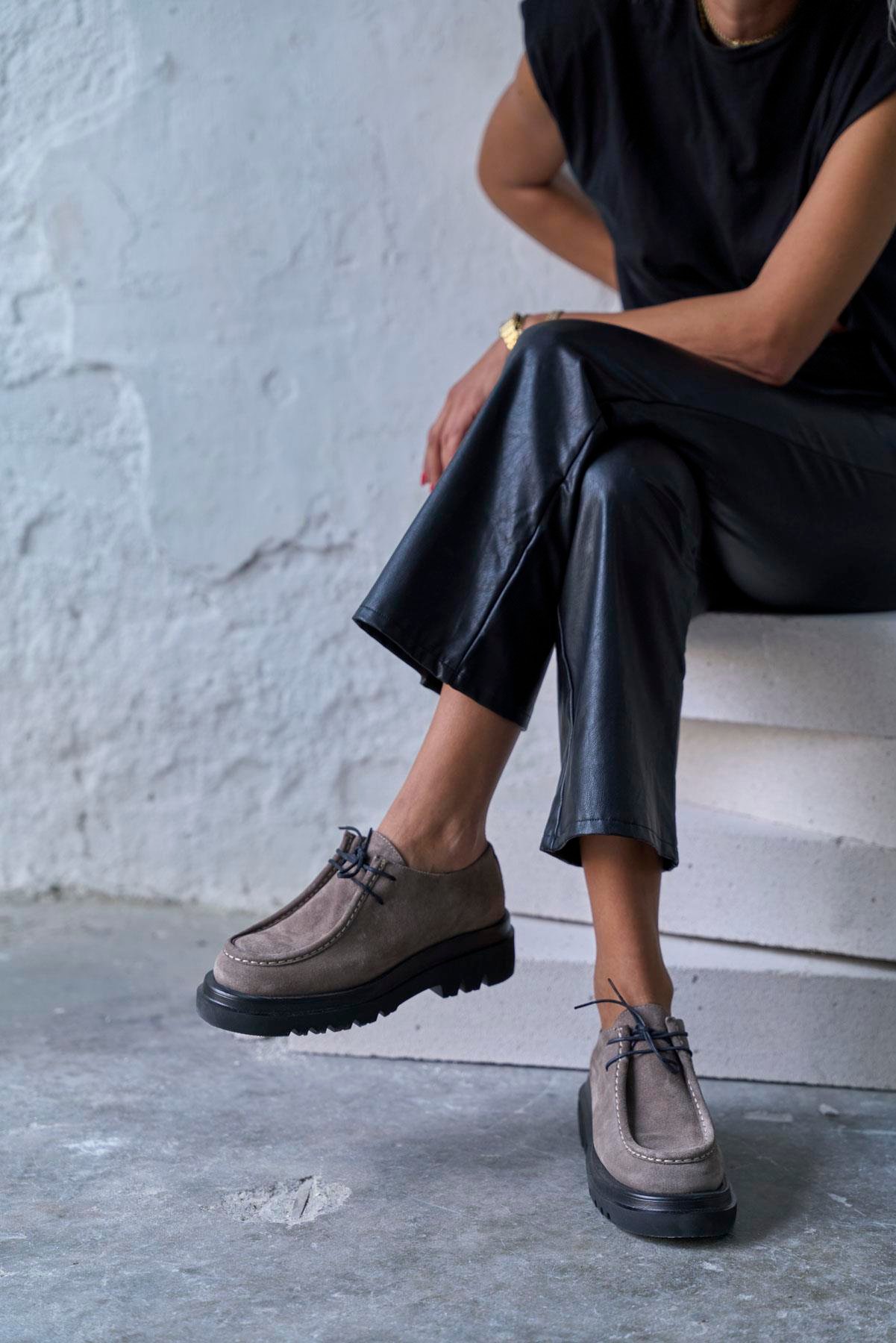 MAJEN VİZON SÜET MAKOSEN