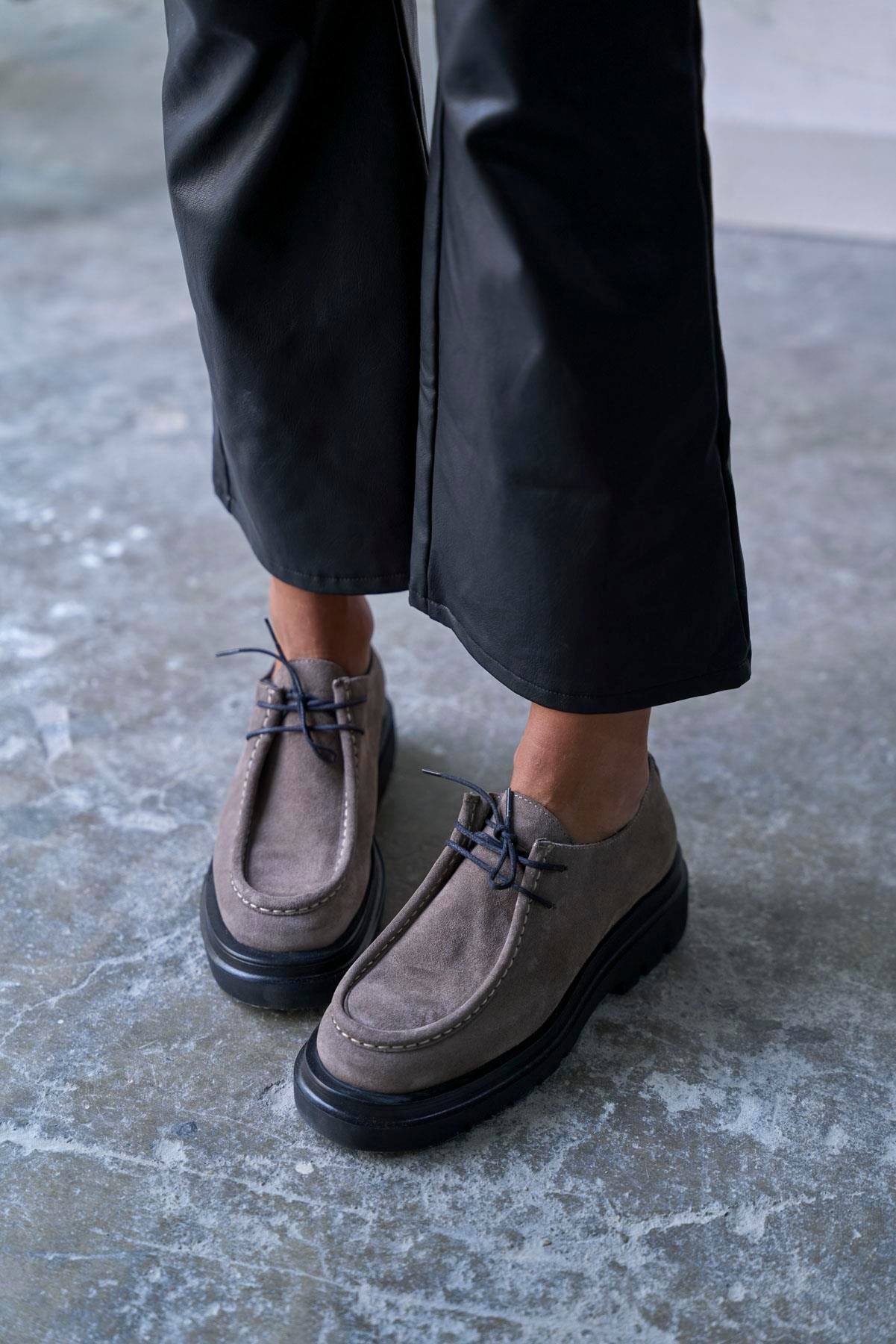 MAJEN VİZON SÜET MAKOSEN