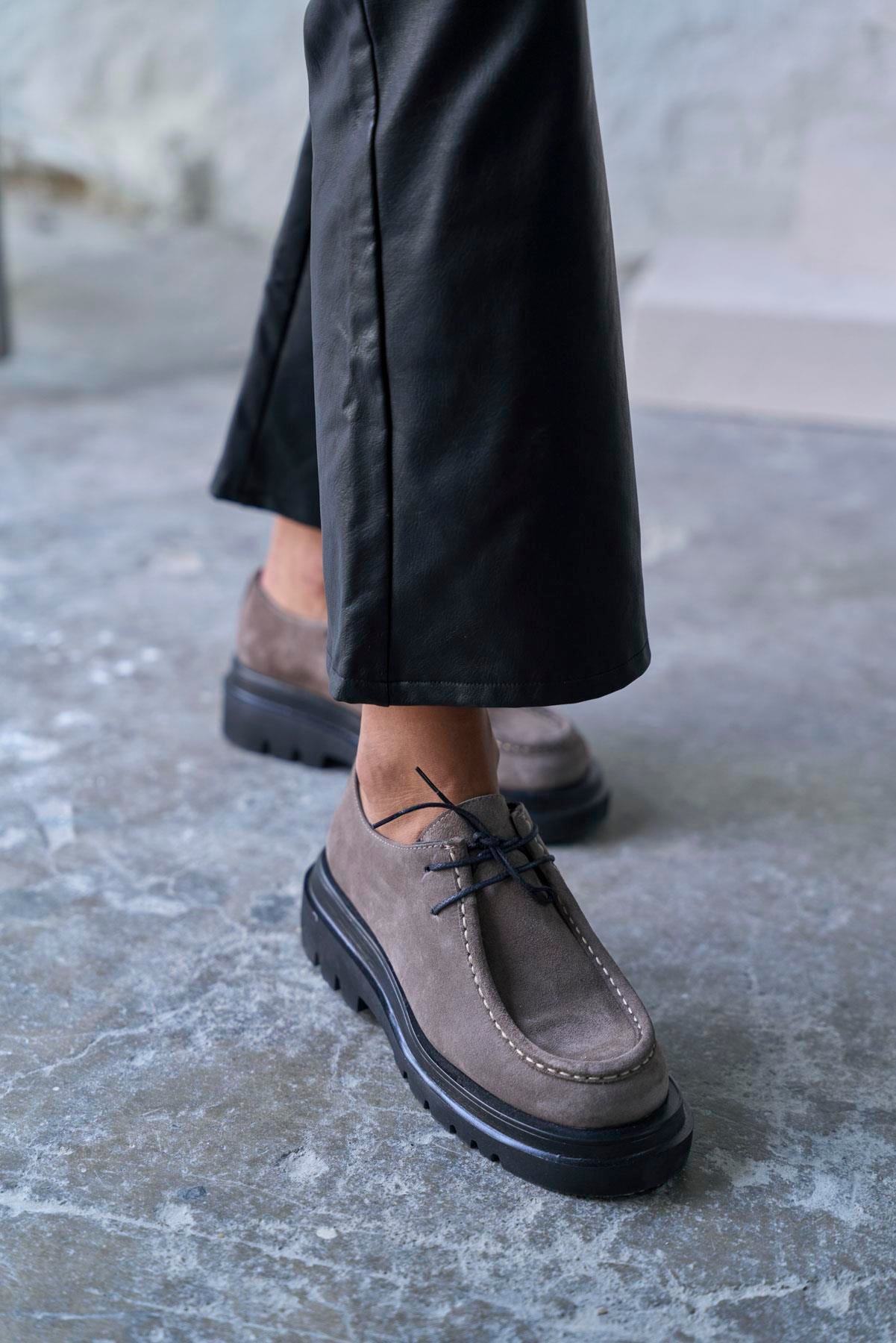 MAJEN VİZON SÜET MAKOSEN