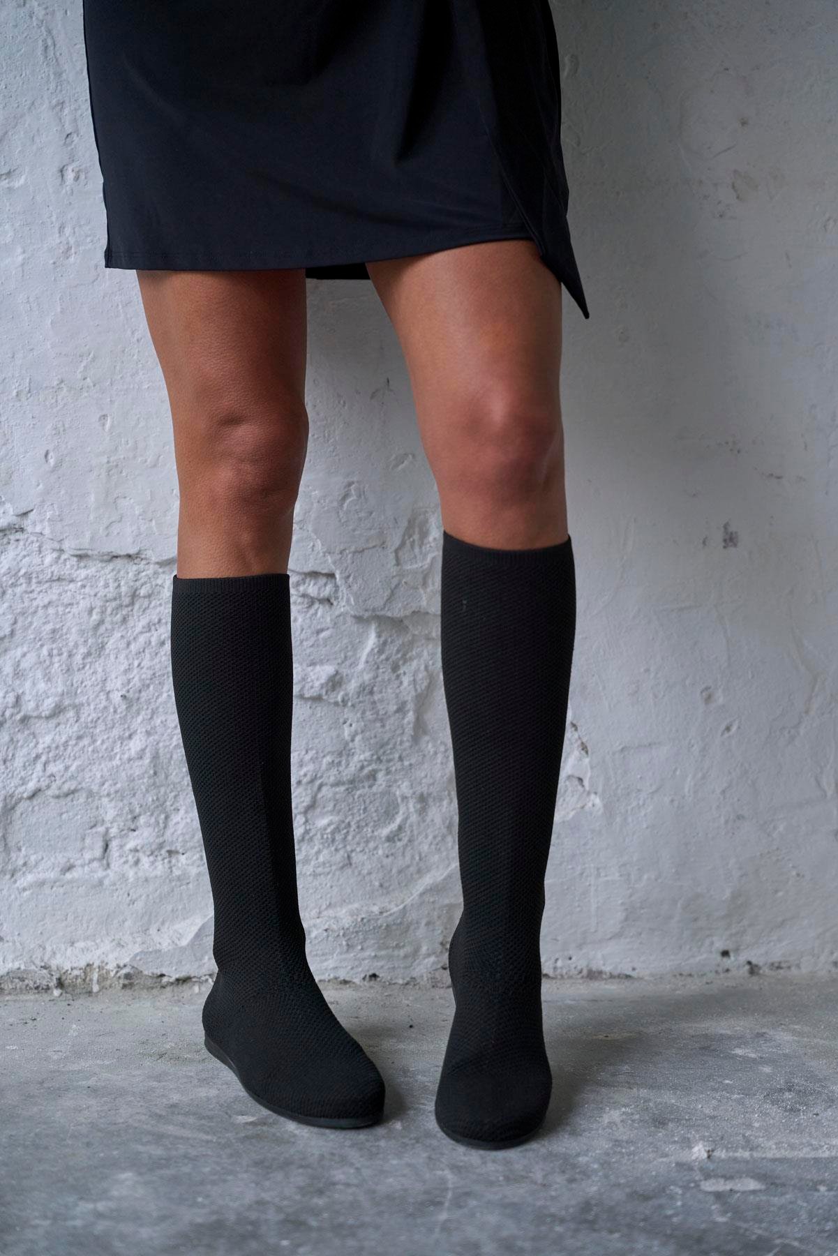 MARİS SİYAH TRİKO ÇİZME