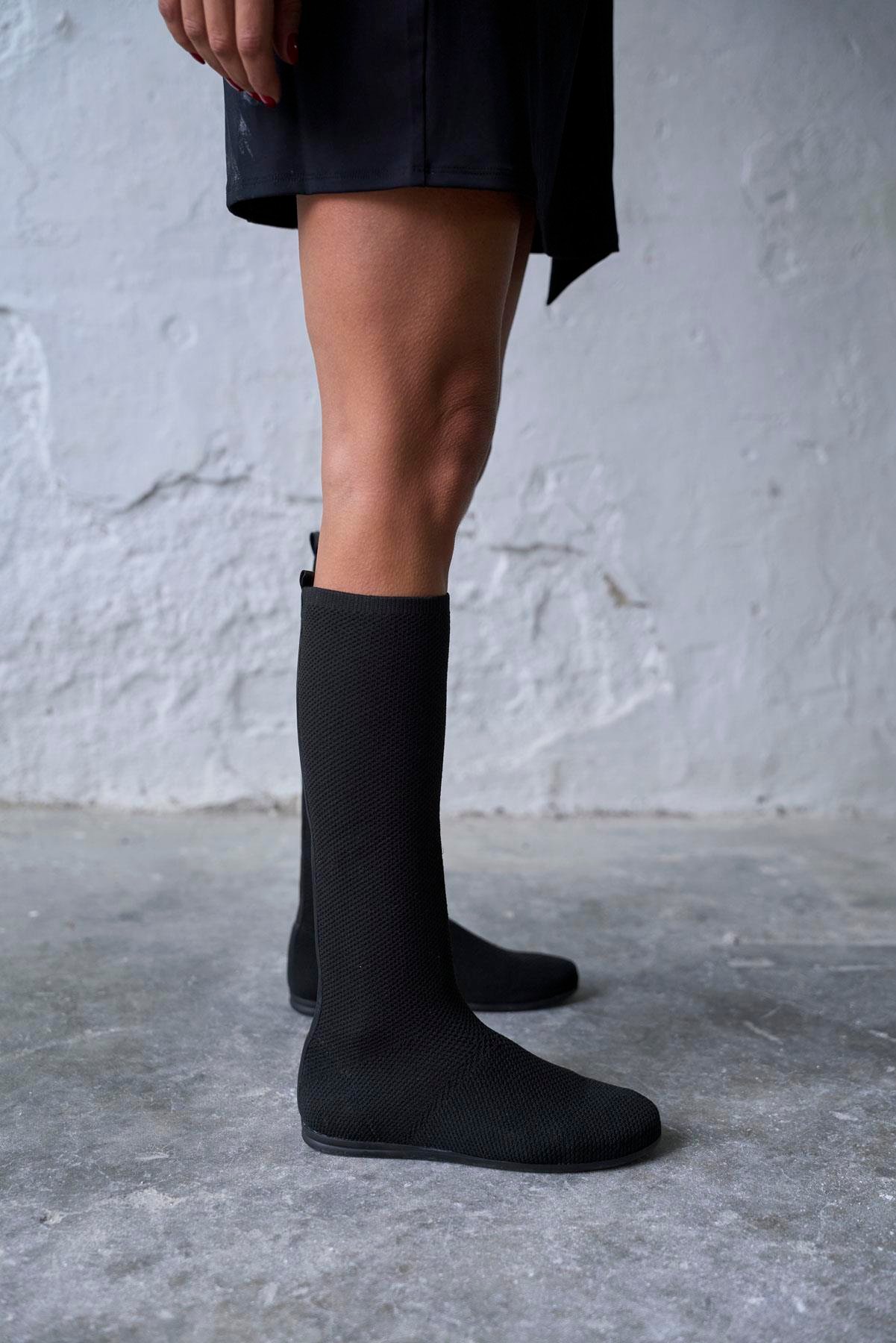 MARİS SİYAH TRİKO ÇİZME