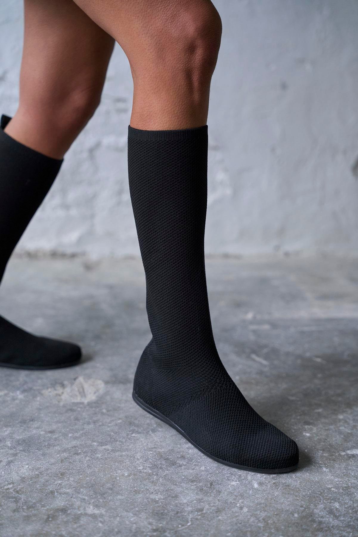 MARİS SİYAH TRİKO ÇİZME