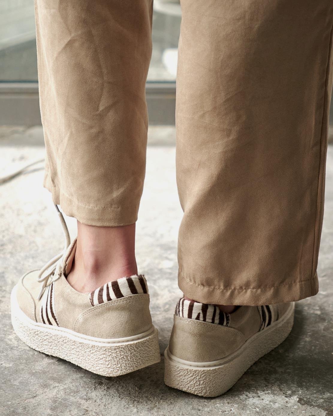 MİKEY BEJ SÜET SPOR AYAKKABI