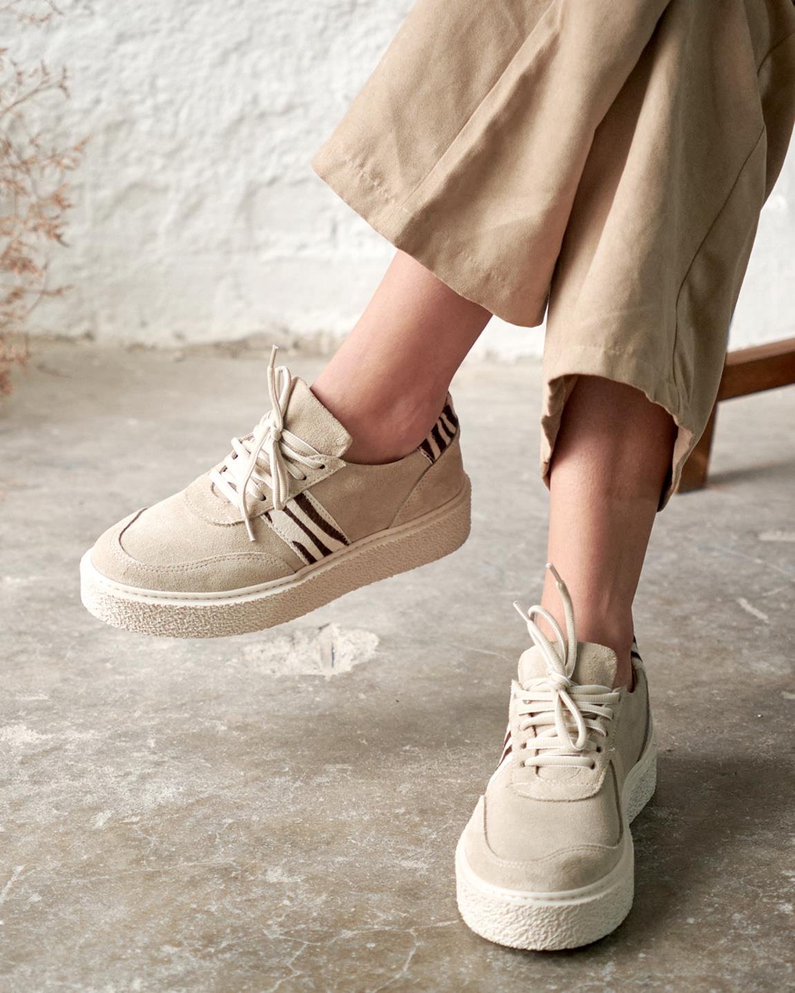 MİKEY BEJ SÜET SPOR AYAKKABI