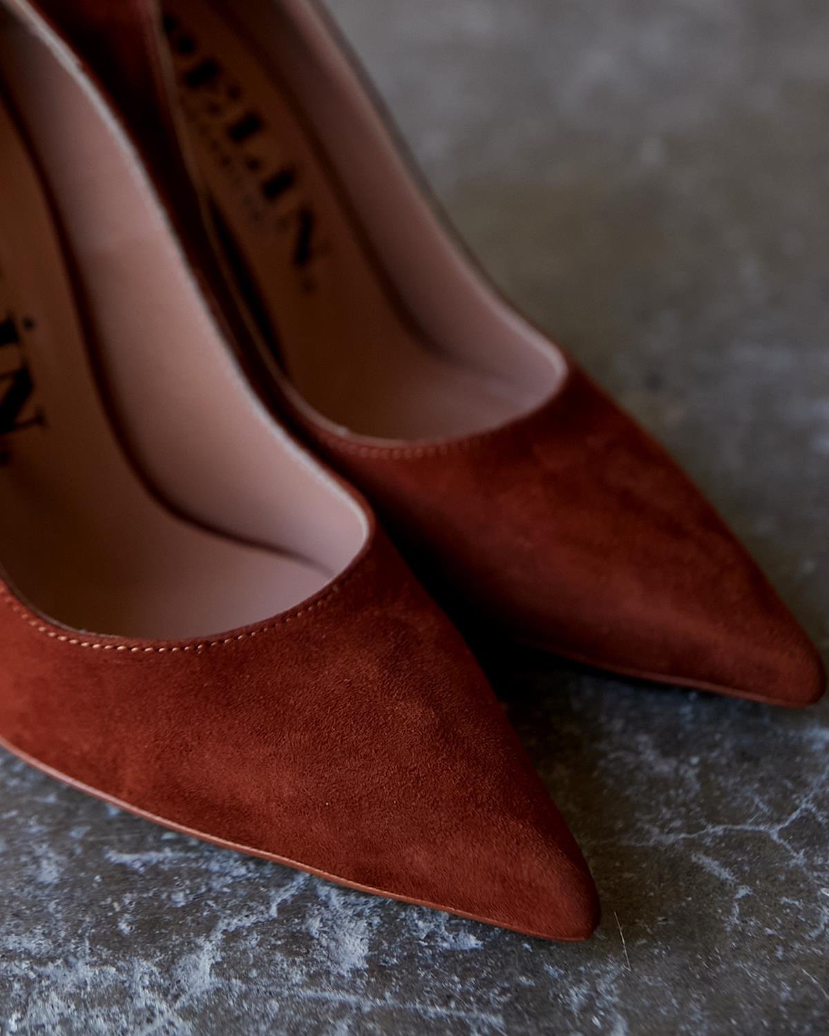 MİTTA 10 CM TABA SÜET STİLETTO