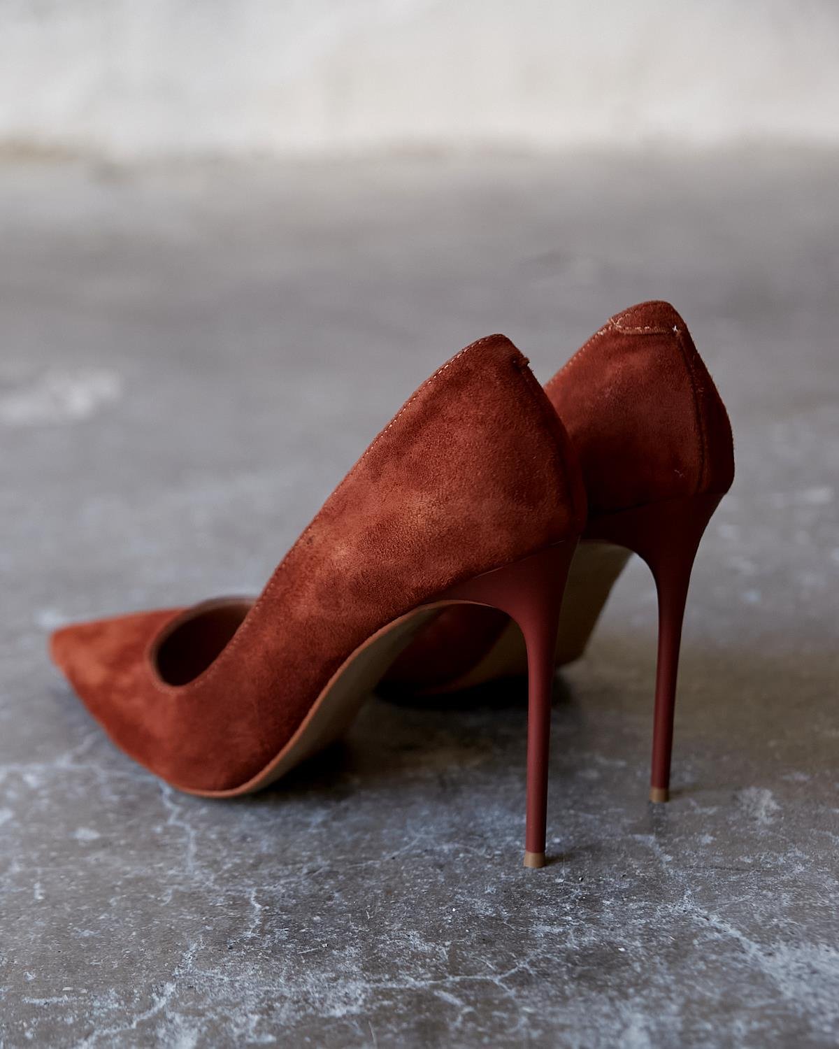 MİTTA 10 CM TABA SÜET STİLETTO