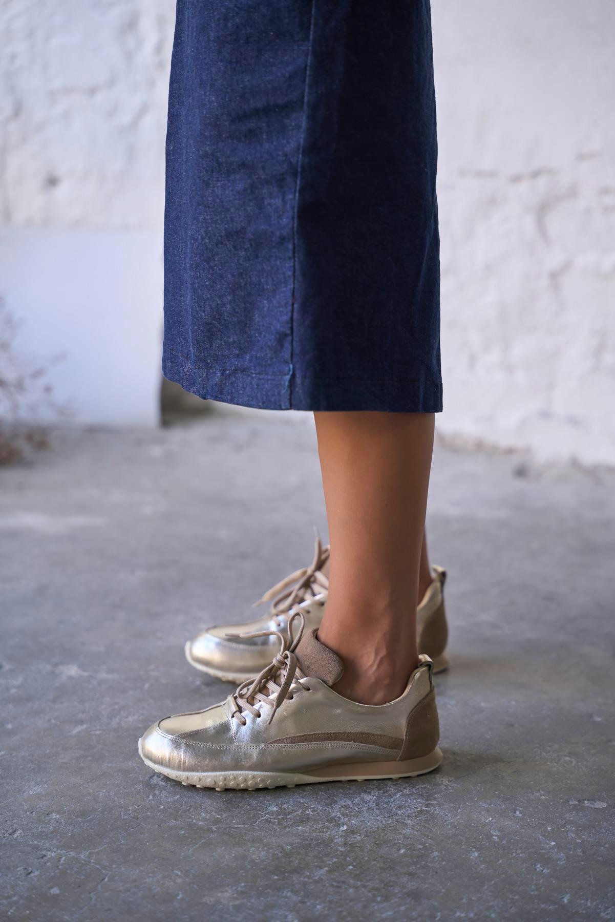 MULDER GOLD DERİ SPOR AYAKKABI