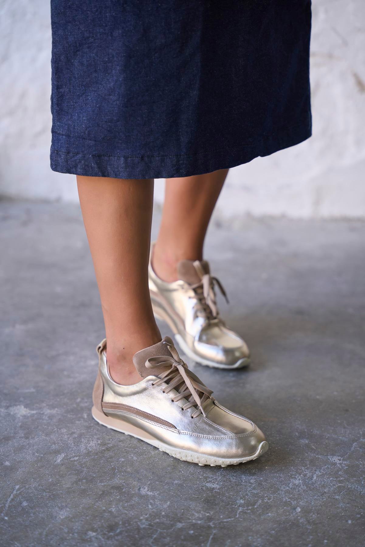 MULDER GOLD DERİ SPOR AYAKKABI