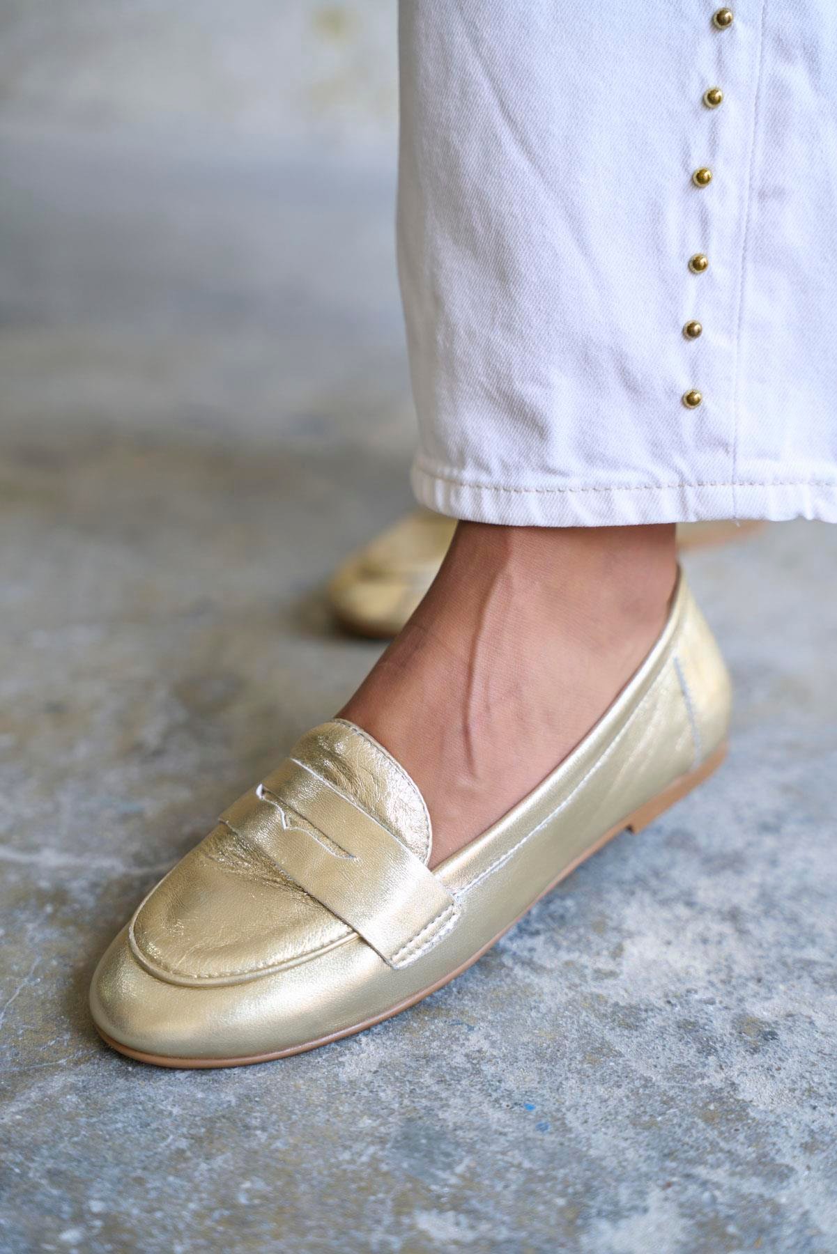 NESCA GOLD DERİ BABET