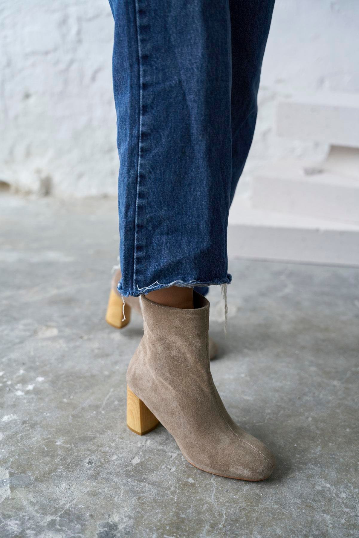 NOREN VİZON SÜET TOPUKLU BOT