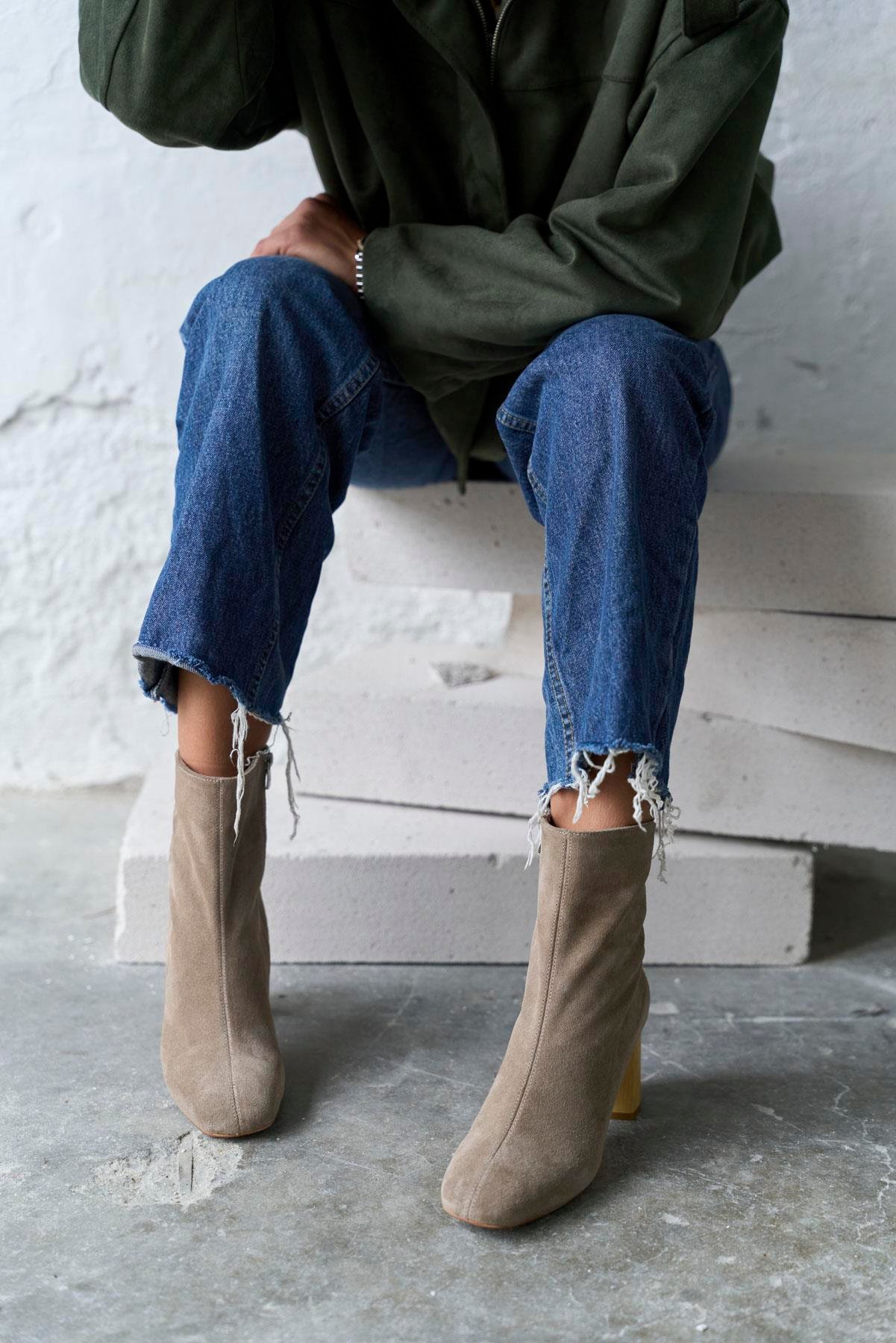 NOREN VİZON SÜET TOPUKLU BOT